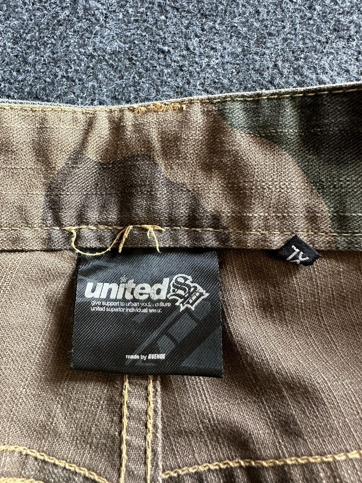 14th Addiction United Superior Baggy Rusty Mudwash Denim W34 D127 Size US 34 / EU 50 - 12 Thumbnail