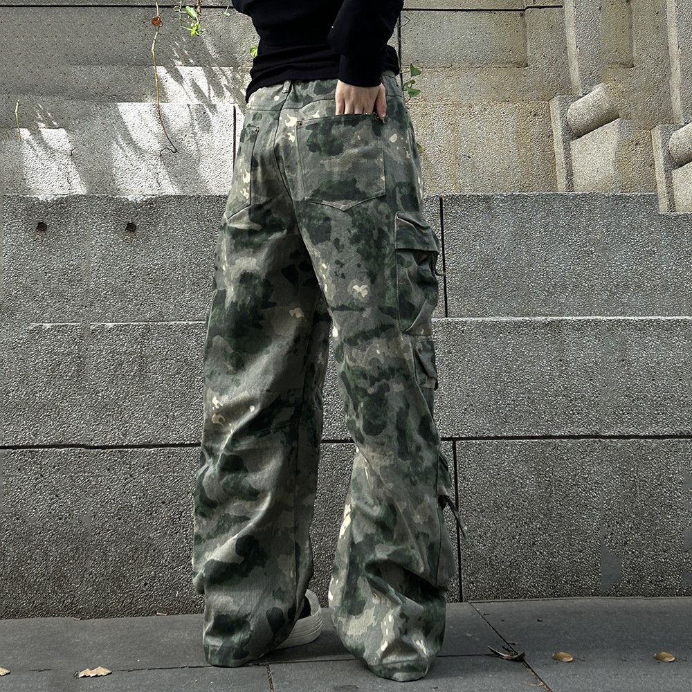 Designer × Japanese Brand × Vintage Camouflage Baggy Cargo Jeans Size US 31 - 2 Thumbnail
