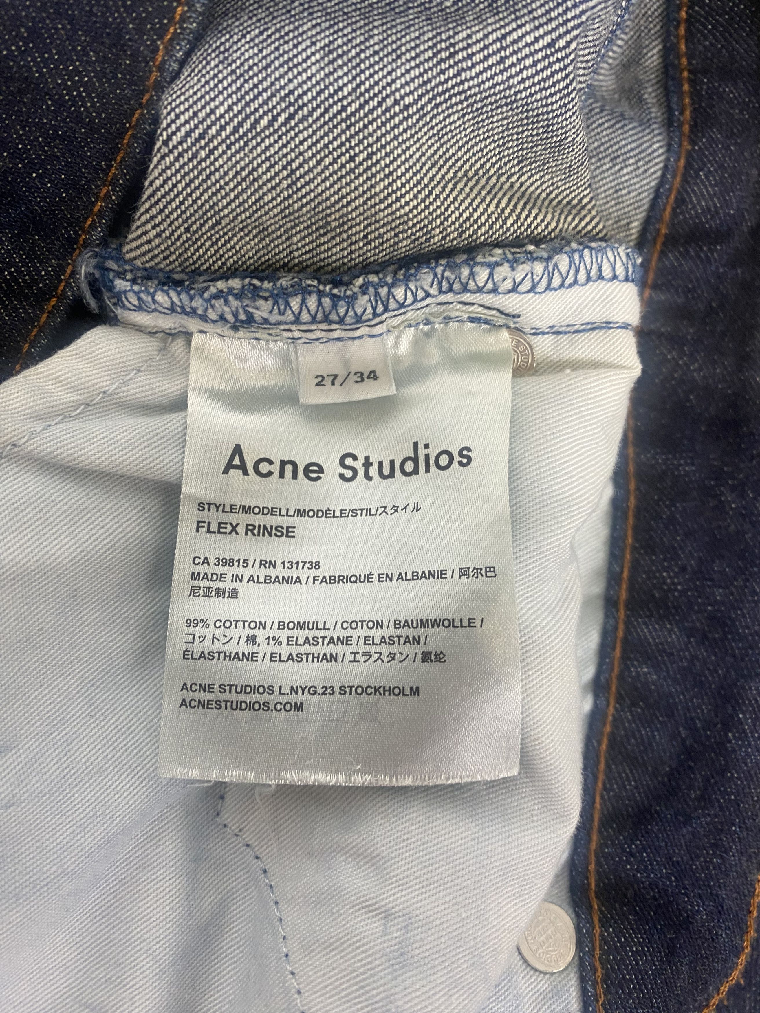 Acne Studios Acne Studios Flex Rinse Jeans Size 27" / US 4 / IT 40 - 7 Thumbnail