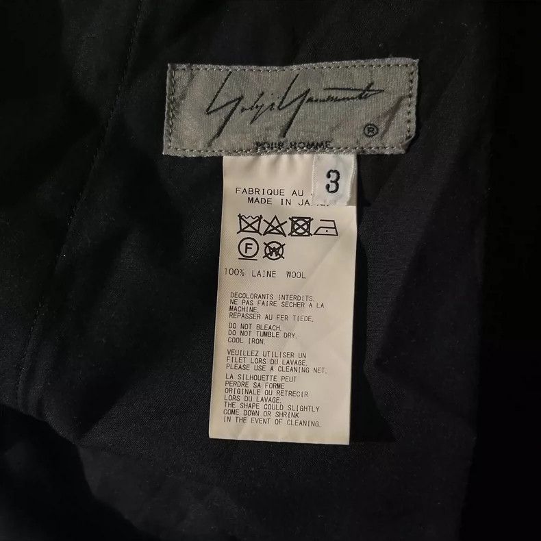Yohji Yamamoto Yohji Yamamoto Yohji Yamamoto Wool Wide Leg Trousers Size US 44 / EU 60 - 5 Thumbnail