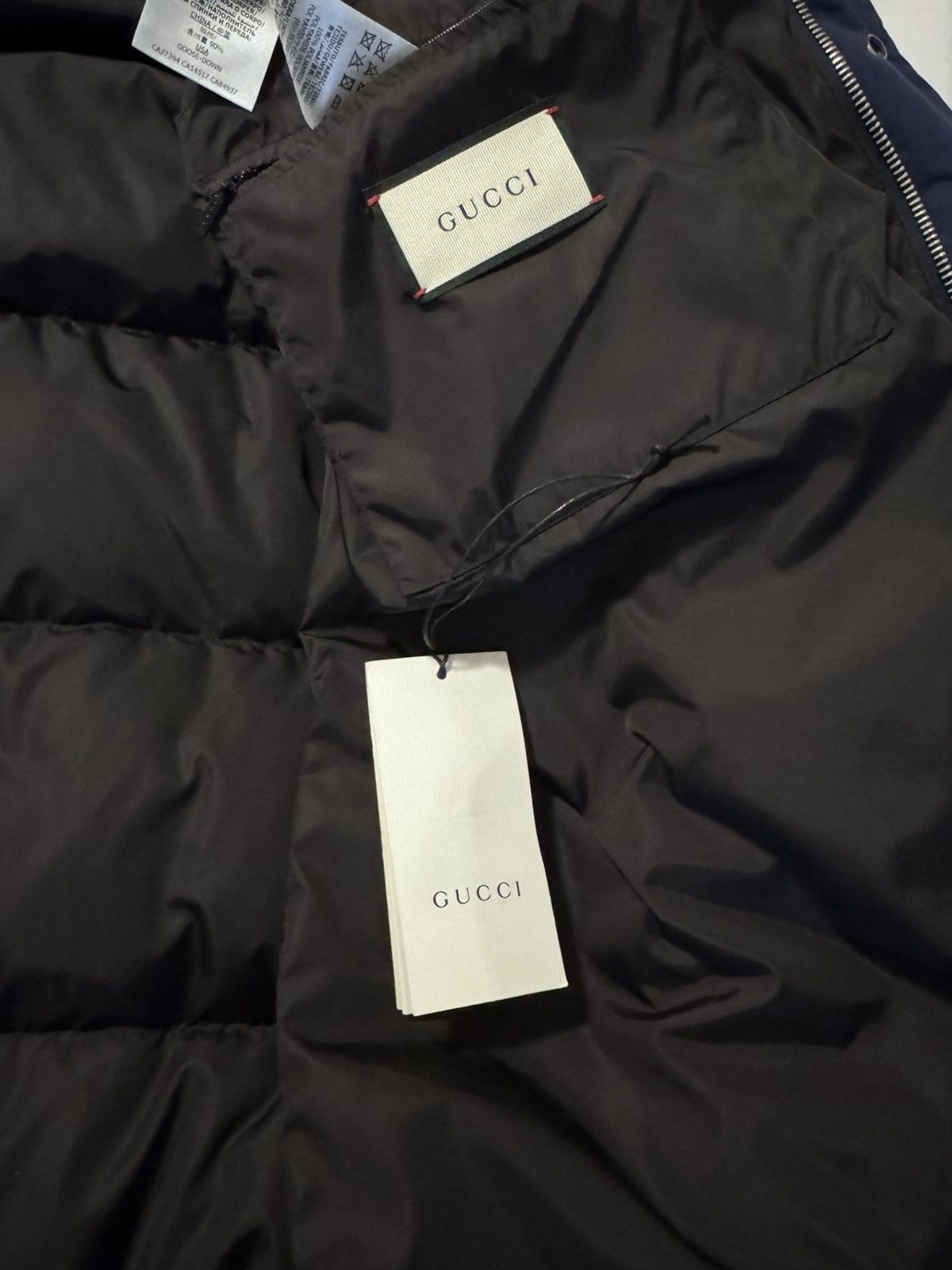 Gucci Gucci Nylon Jacquard GG down jacket Size US L / EU 52-54 / 3 - 15 Thumbnail