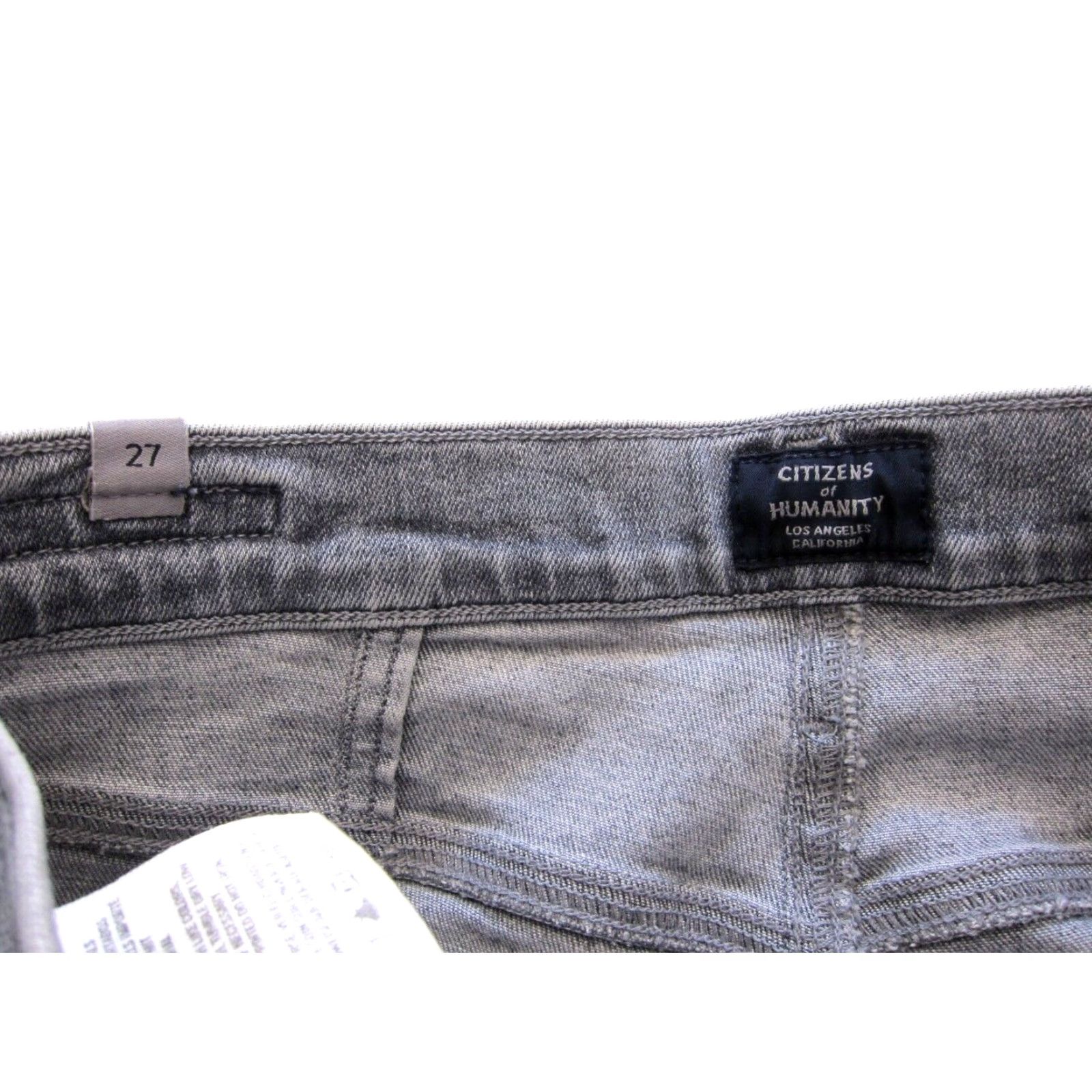 Citizens Of Humanity Citizens Of Humanity Cotton Stretch Chrissy Uber High Rise Skinny Grey Jean 27 Size 27" / US 4 / IT 40 - 7 Thumbnail