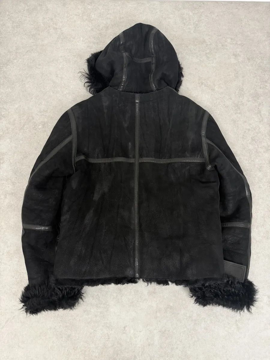 Emporio Armani FW2018 Emporio Armani Plushed Leather Black Belted Jacket Size US L / EU 52-54 / 3 - 3 Thumbnail