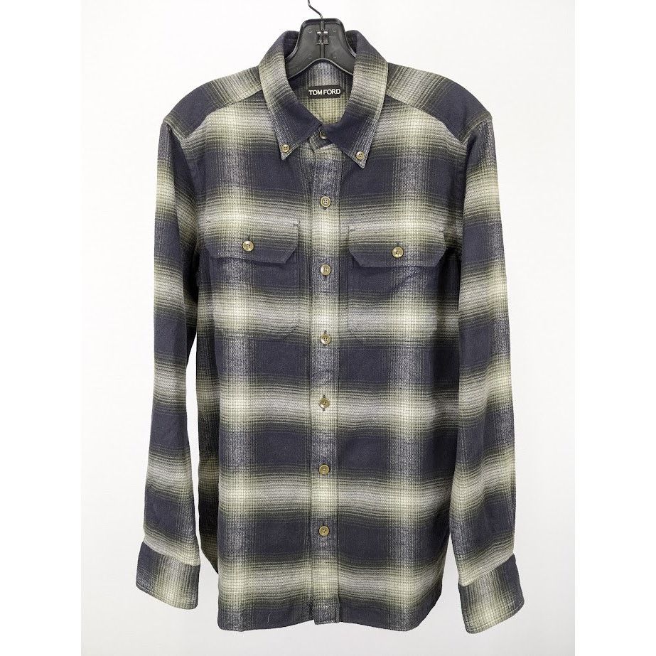 Tom Ford o1rshd1 Q:2 / Button Shirt in Multicolor Size US M / EU 48-50 / 2 - 3 Thumbnail