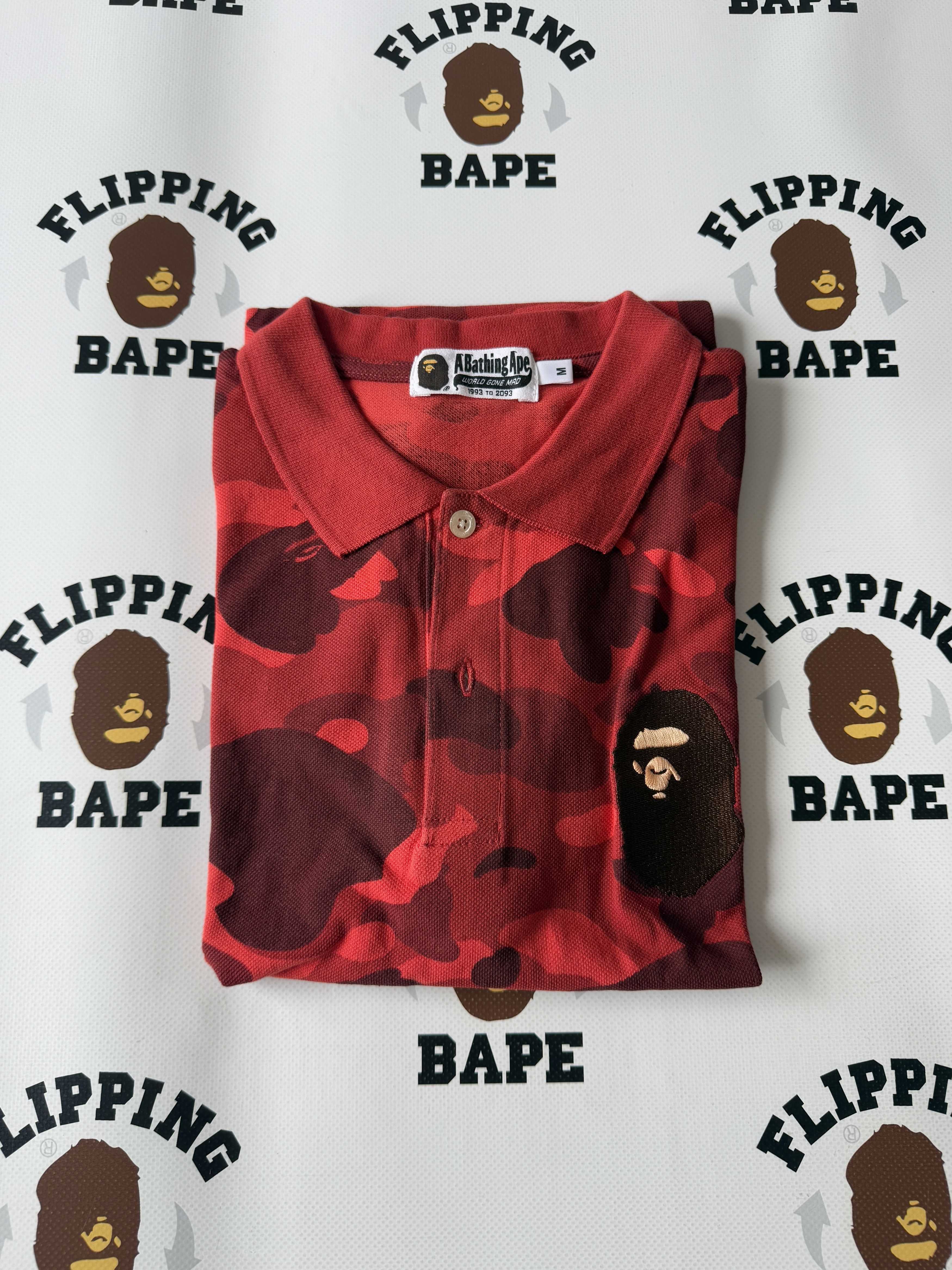 Bape BAPE COLOR CAMO BIG APE HEAD POLO SHIRT Size US M / EU 48-50 / 2 - 7 Thumbnail