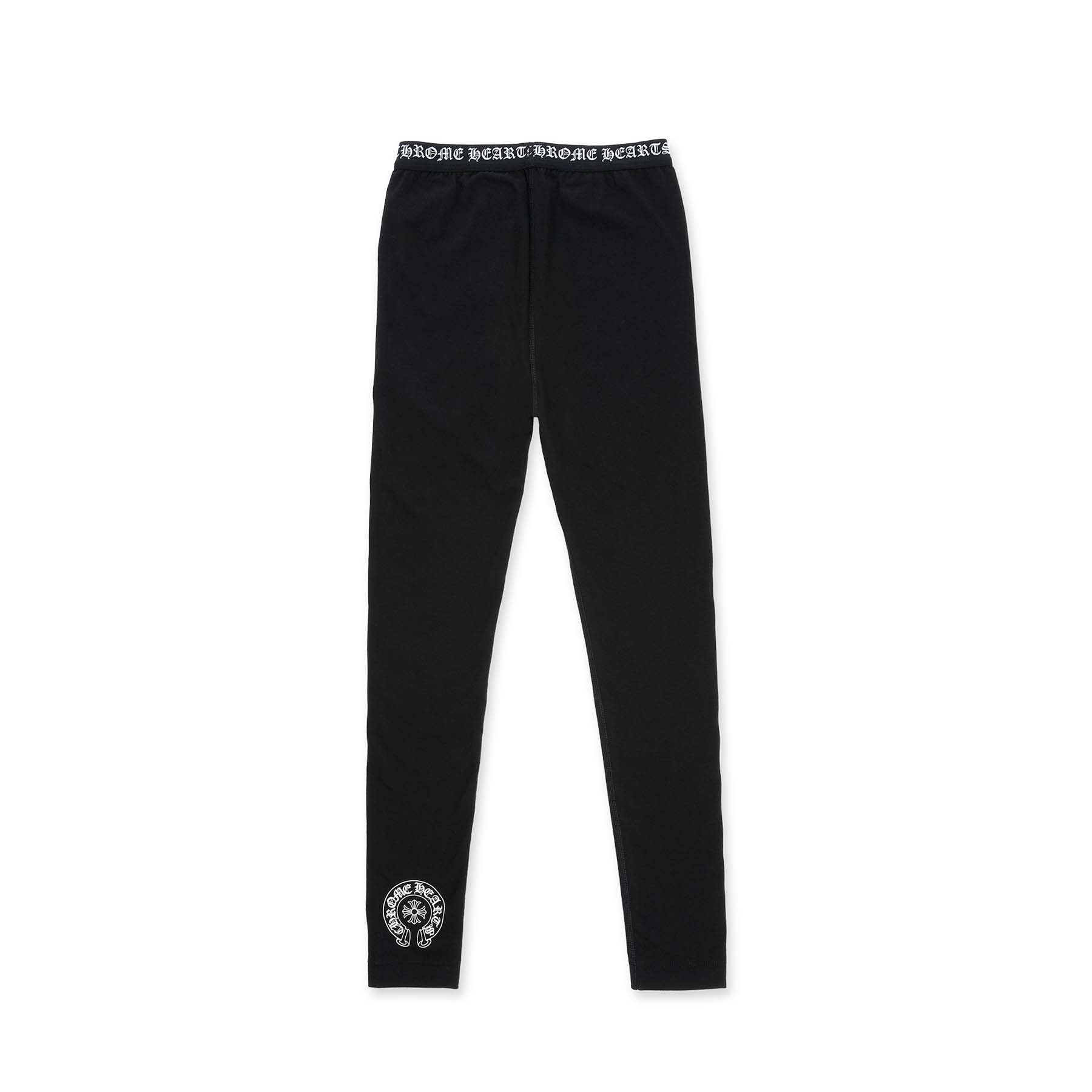 Chrome Hearts Chrome Hearts Black Horseshoe Logo Stretch Leggings Size 27" / US 4 / IT 40 - 1 Thumbnail