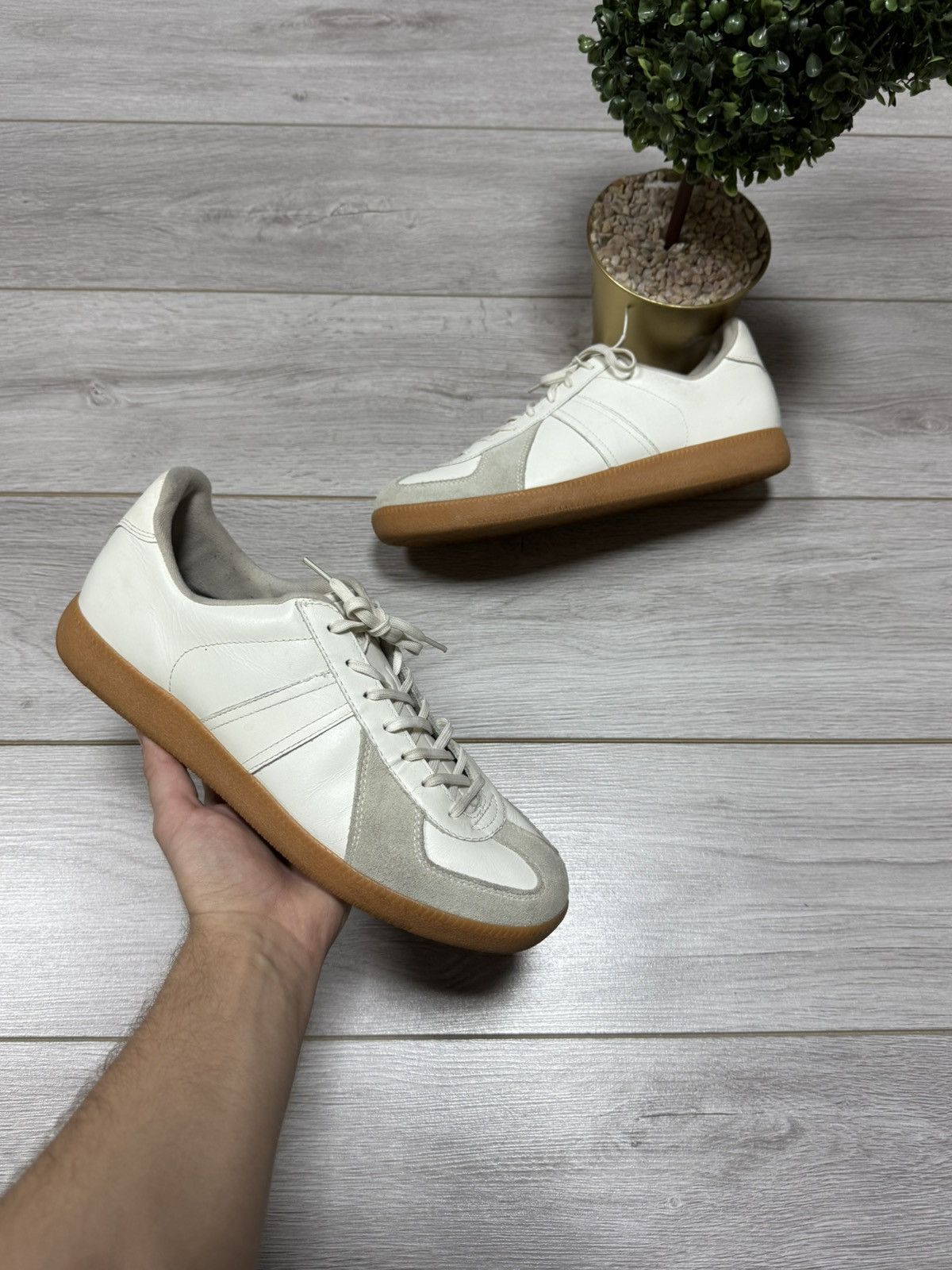 GAT Bw-sport 285 Margiela style vintage leather trainers