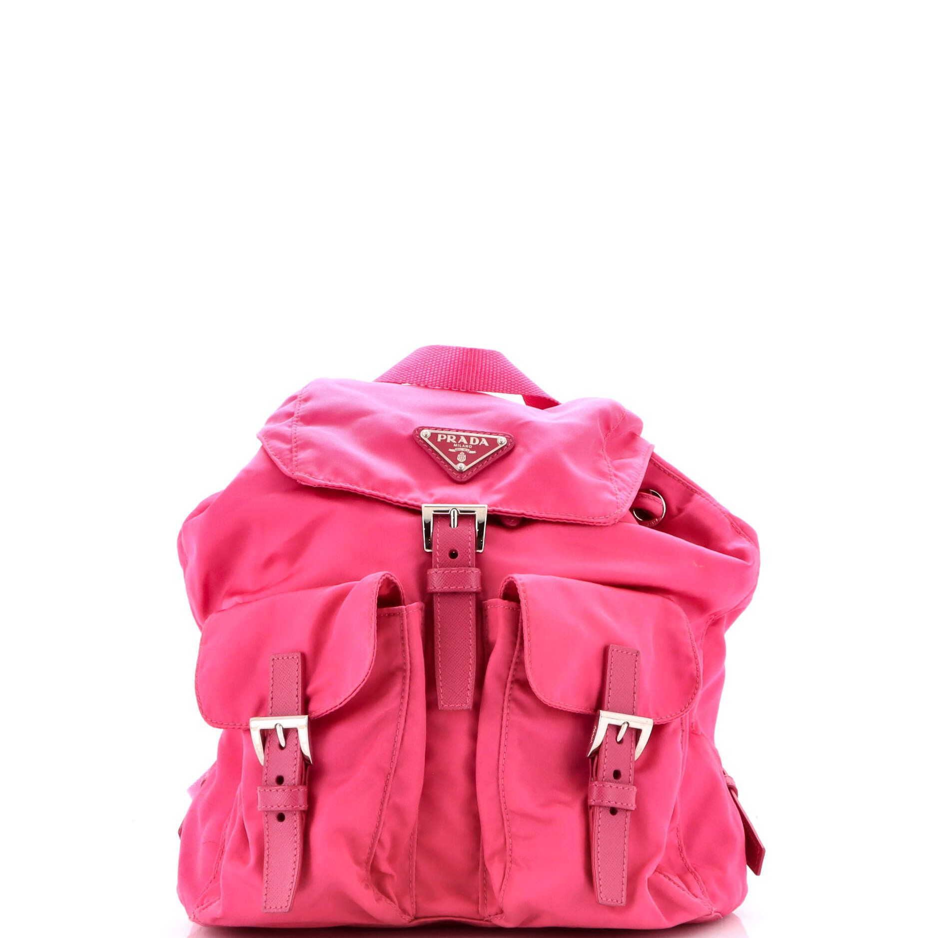 Prada Double Front Pocket Backpack Small Size ONE SIZE - 1 Thumbnail