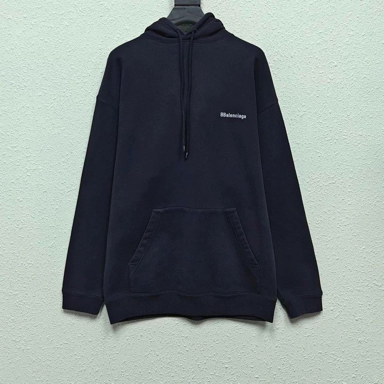 Balenciaga Double B Embroidered Hoodie - dmc