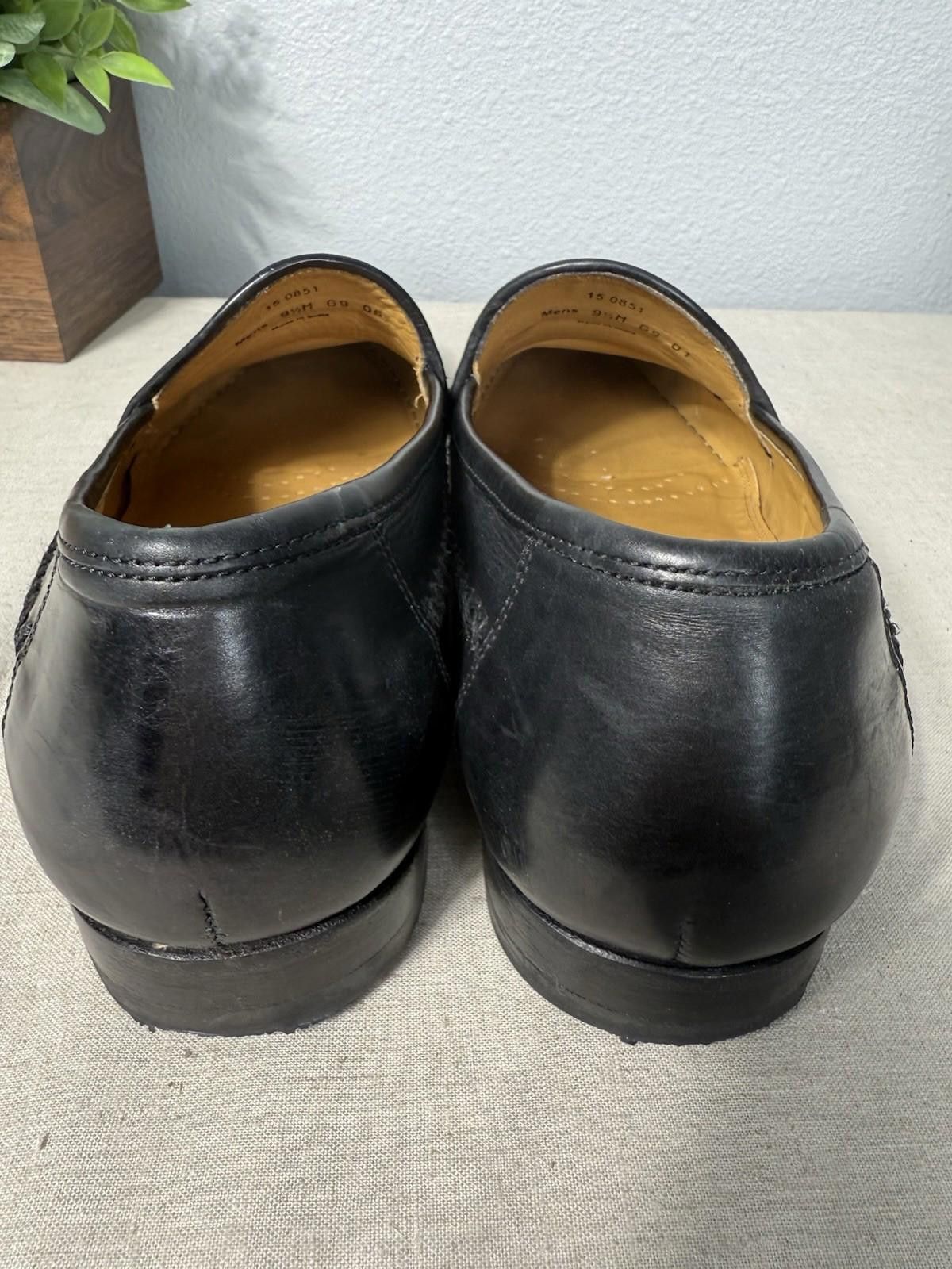 Johnston & Murphy Johnston & Murphy Men's Dress Shoes Black Leather Sz 9.5 M Size US 9.5 / EU 42-43 - 8 Thumbnail