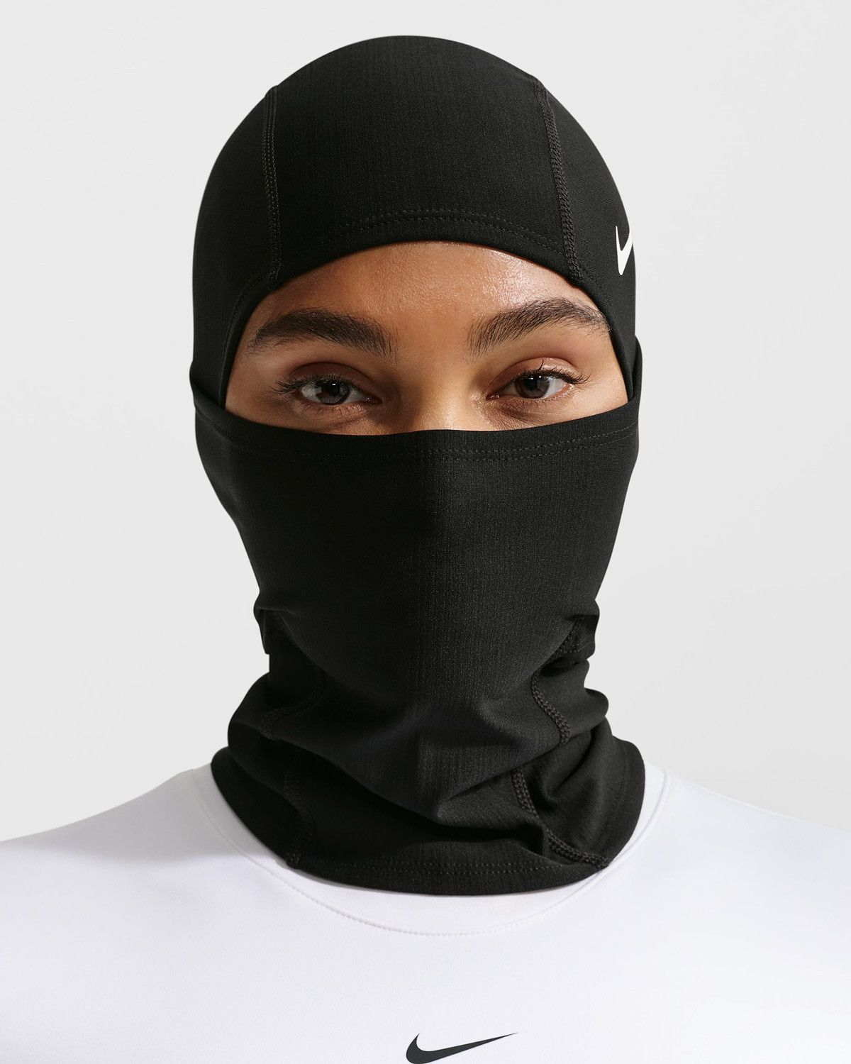 Nike Nike Pro Hyperwarm Hood Black Balaclava shiesty Therma Fit Size ONE SIZE - 2 Thumbnail