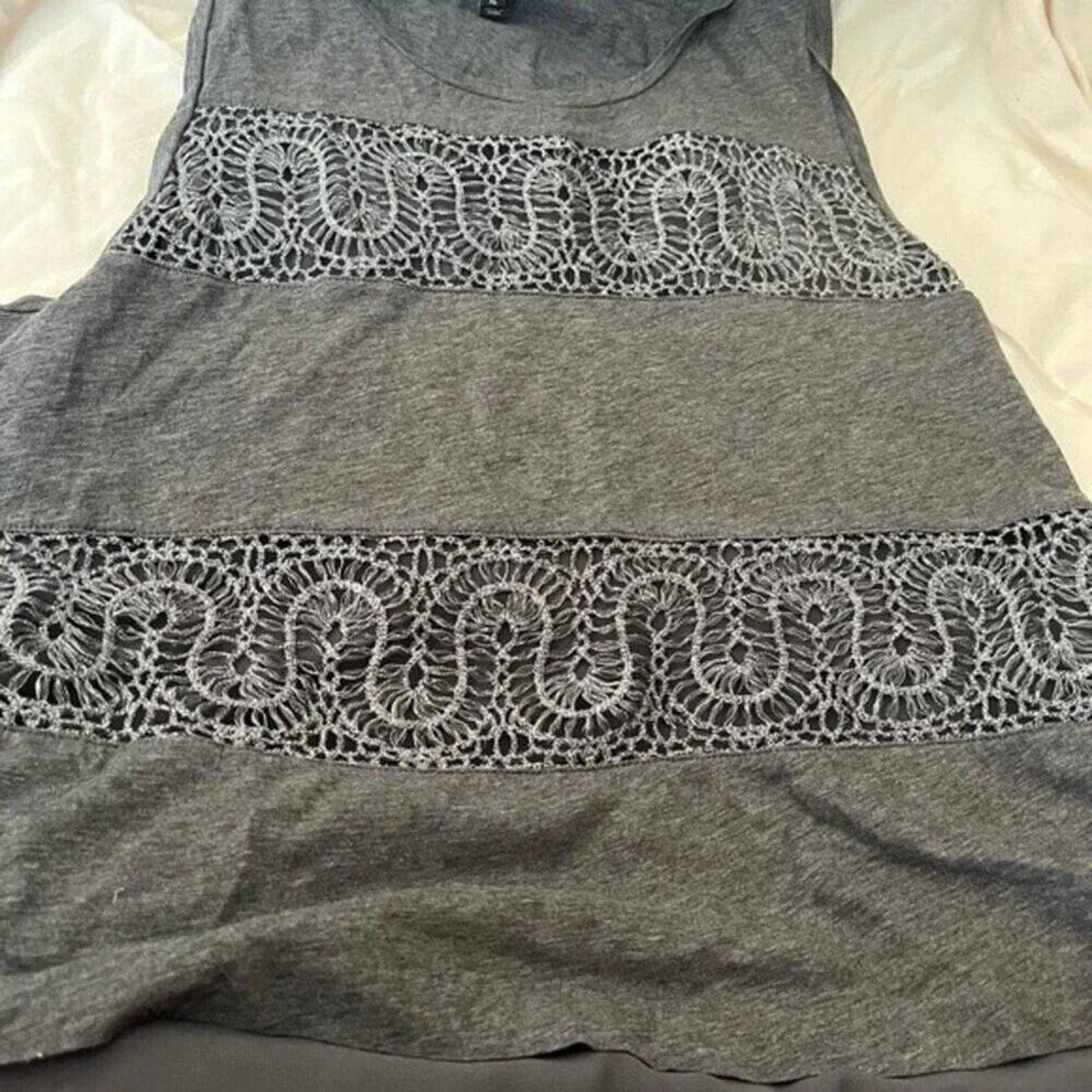 J.Crew J Crew crochet inlay tank top, size XL Size XL / US 12-14 / IT 48-50 - 2 Thumbnail