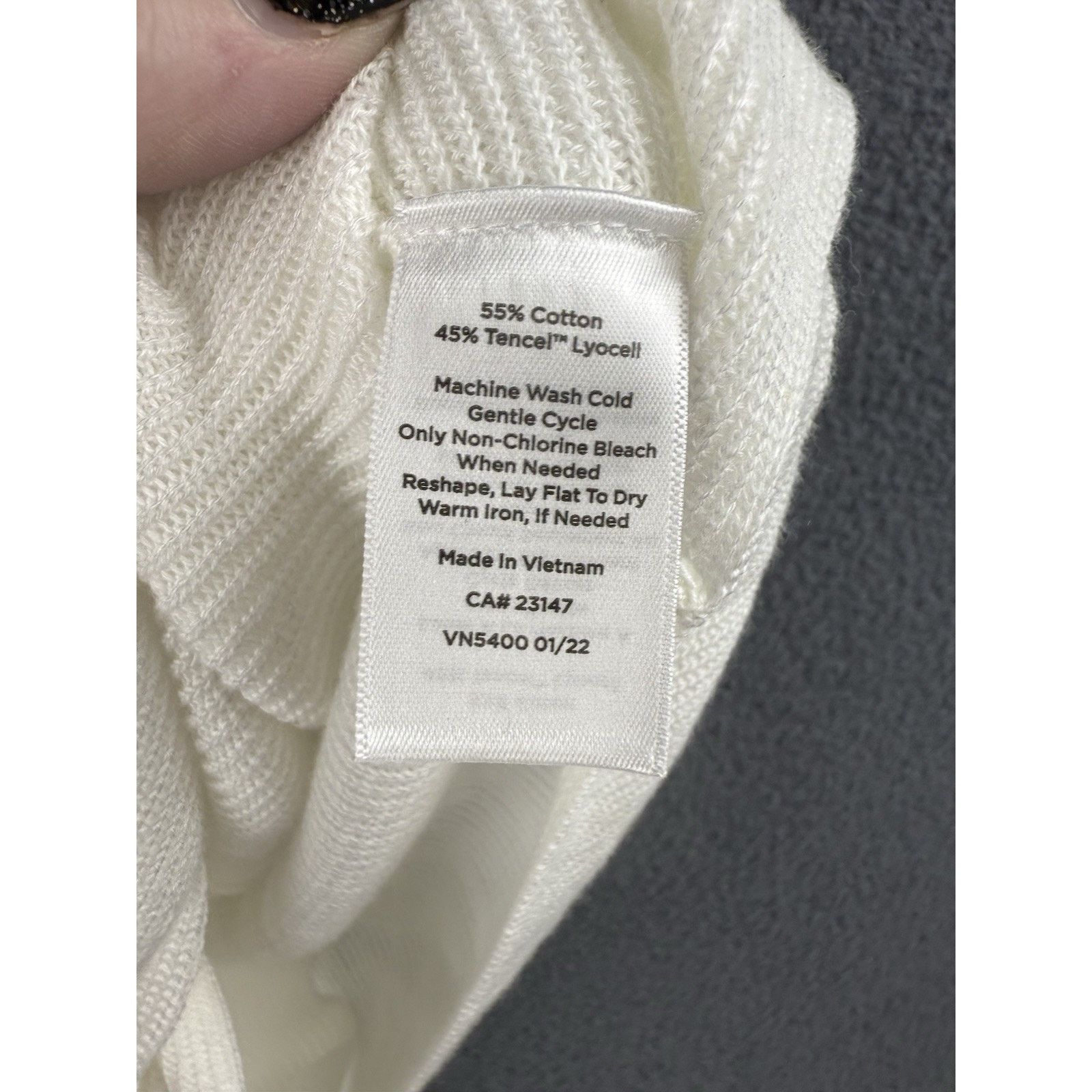 Other NWT $79 Talbots White Blouse Twist Front Knit Top Size M Size M / US 6-8 / IT 42-44 - 5 Thumbnail