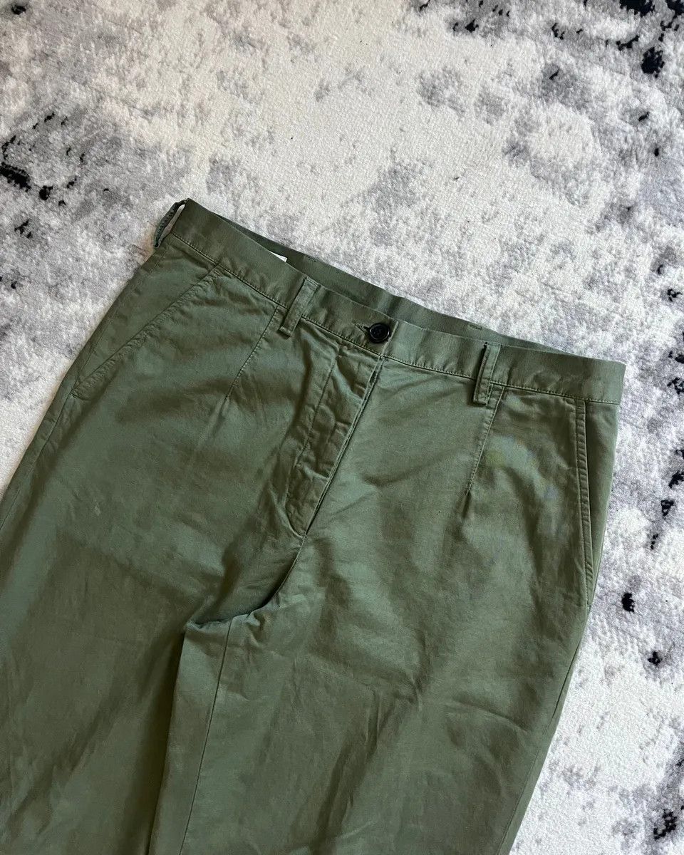 Dries Van Noten × Vintage AW2023 Dries Van Noten Olive Green Bondage Pants Size US 31 - 3 Thumbnail