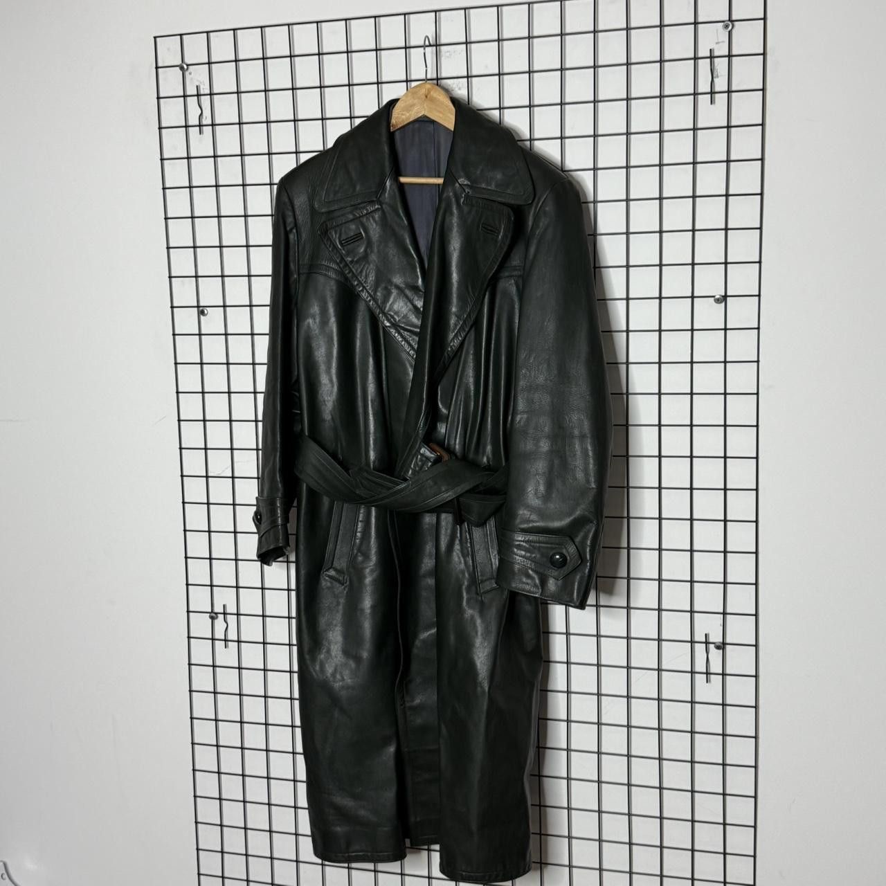 Vintage Real Leather Maxi Coat Double Breasted Mens Size US L / EU 52-54 / 3 - 5 Thumbnail