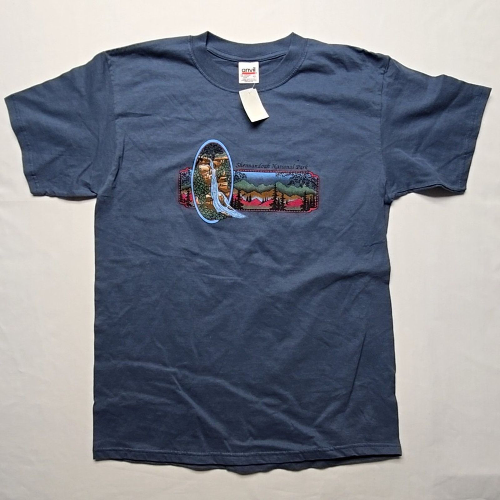 Anvil Vintage Shenandoah National Park Shirt Blue Large Nature Tee Size US L / EU 52-54 / 3 - 1 Thumbnail