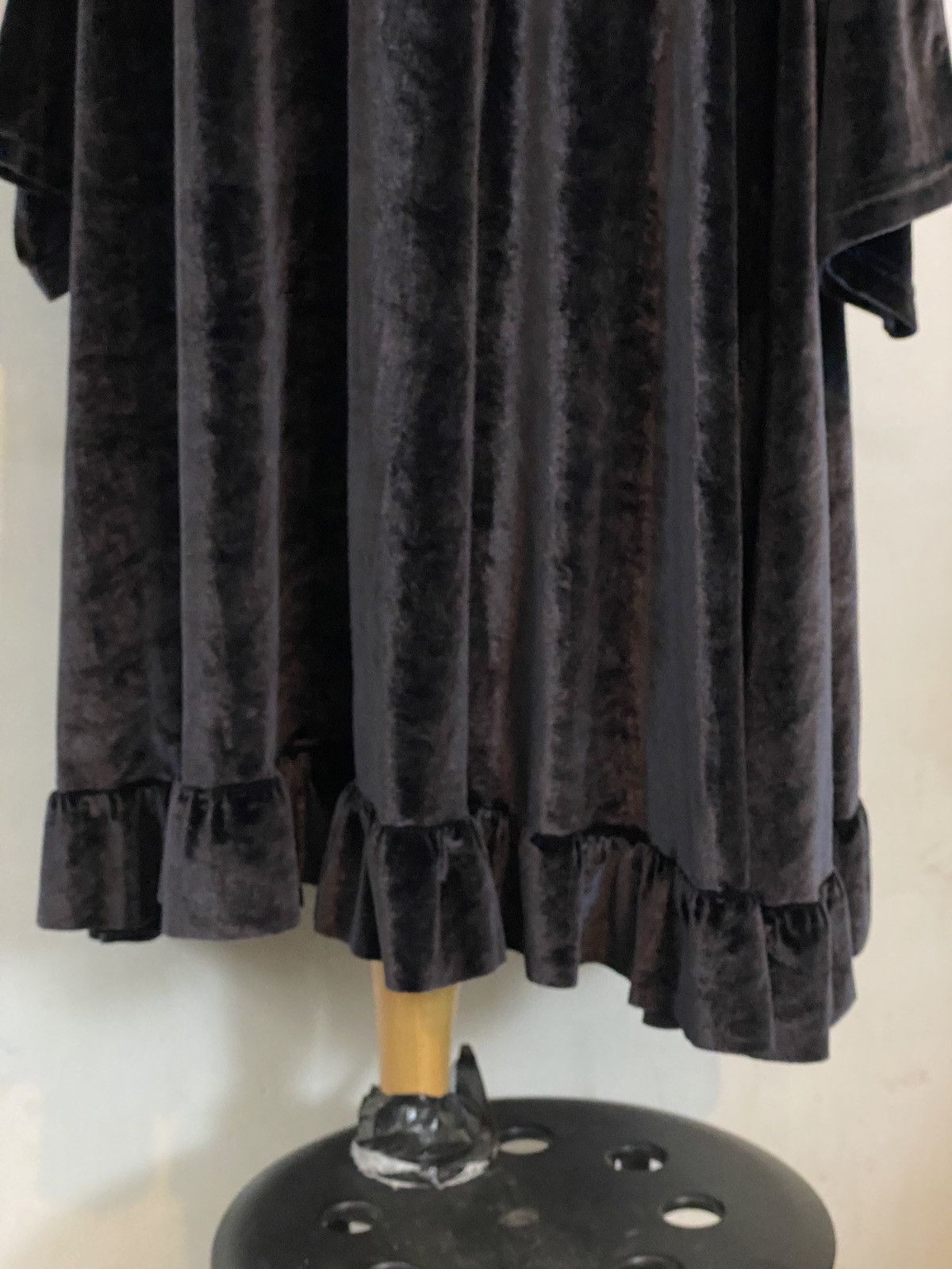 Vetements FW17 Oversized Black Goth Velvet Dress Size S / US 4 / IT 40 - 6 Thumbnail