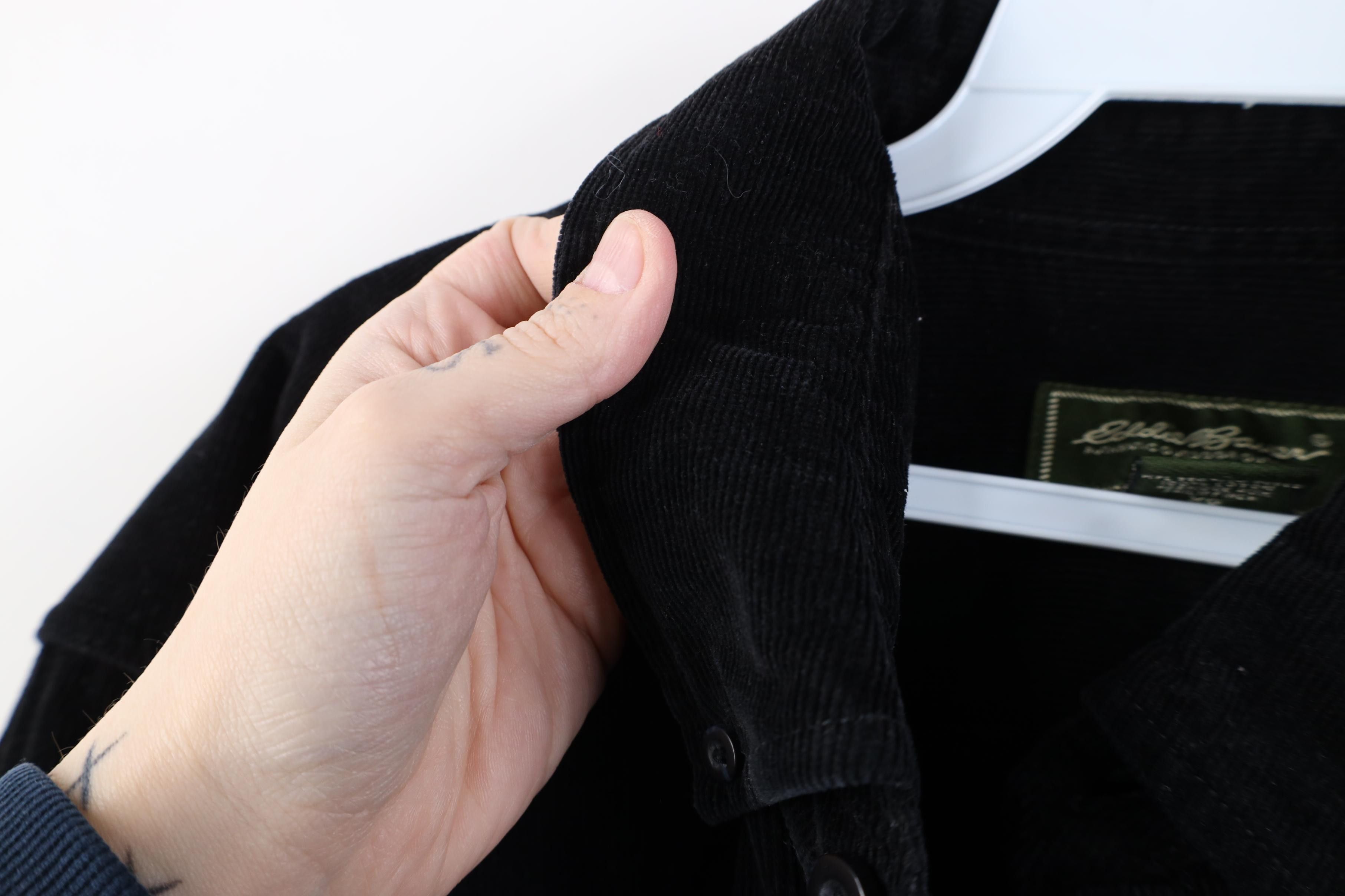 Eddie Bauer Vintage 90s Y2K Eddie Bauer Collared Button Down Shirt Black Size US XL / EU 56 / 4 - 8 Thumbnail