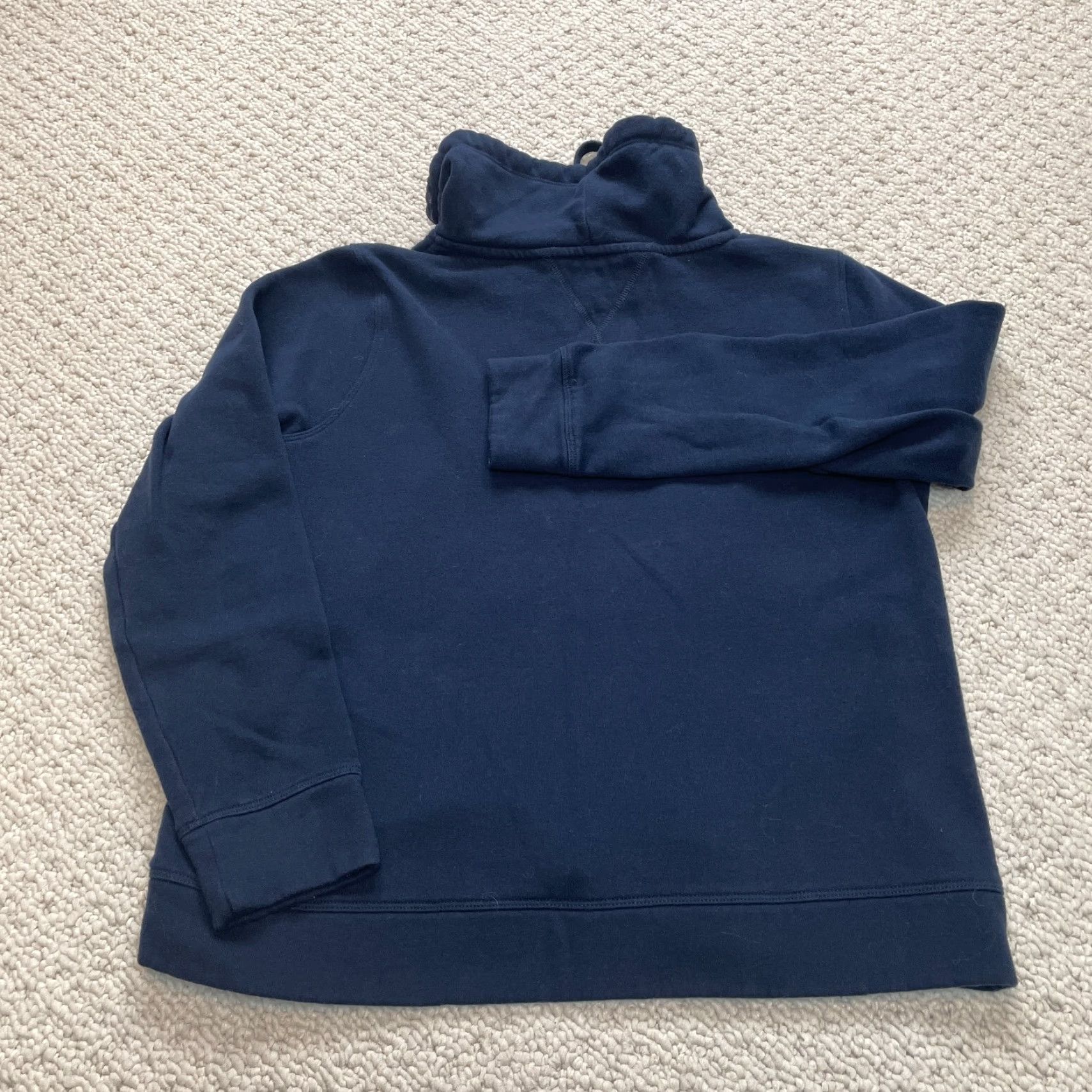 Tommy Hilfiger Tommy Hilfiger Sweatshirt Womens L Navy Blue Fleece Cowl Neck Logo Pullover Casual Size L / US 10 / IT 46 - 8 Thumbnail