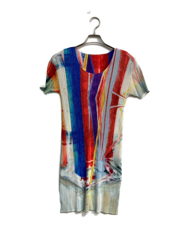 Issey Miyake Issey Miyake size:3 Flowing pigment short dress Size S / US 4 / IT 40 - 1 Thumbnail