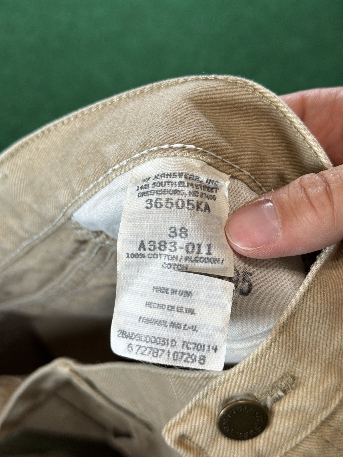 Vintage × Wrangler Y2K Wrangler Tan Jorts Relaxed Fit Baggy Denim Shorts Size US 38 / EU 54 - 4 Thumbnail