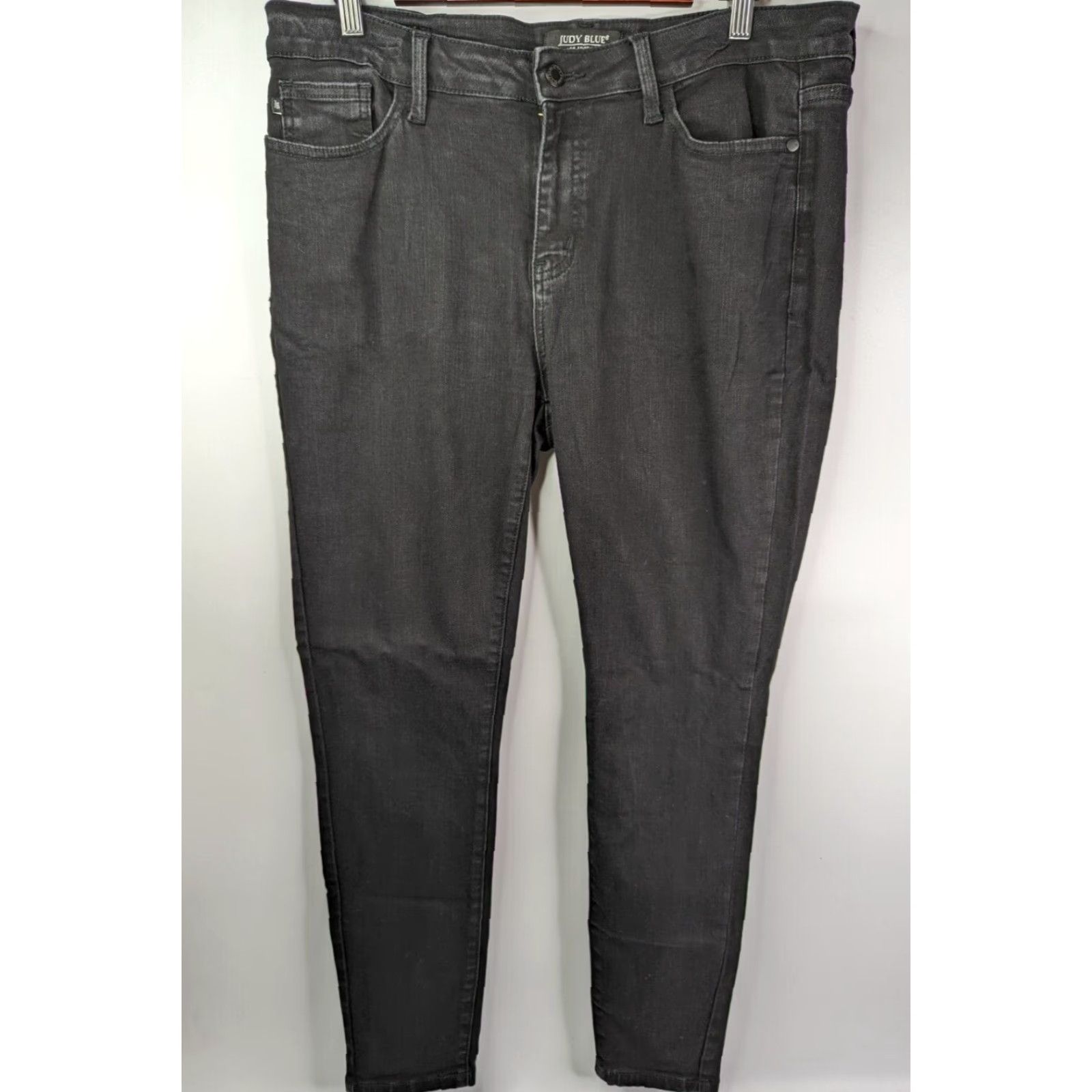 Vintage Judy Blue Jeans Skinny Black Women's High Rise 15/32 Stretch Denim JB8883 Size 36" / US 14 / IT 50 - 2 Thumbnail