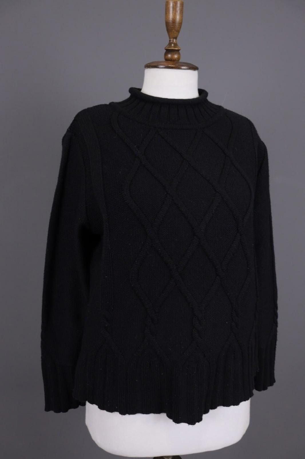 Carlo Colucci Carlo Colucci Black Wool Embroidered Knit Sweater Size 40 Size M / US 6-8 / IT 42-44 - 4 Thumbnail