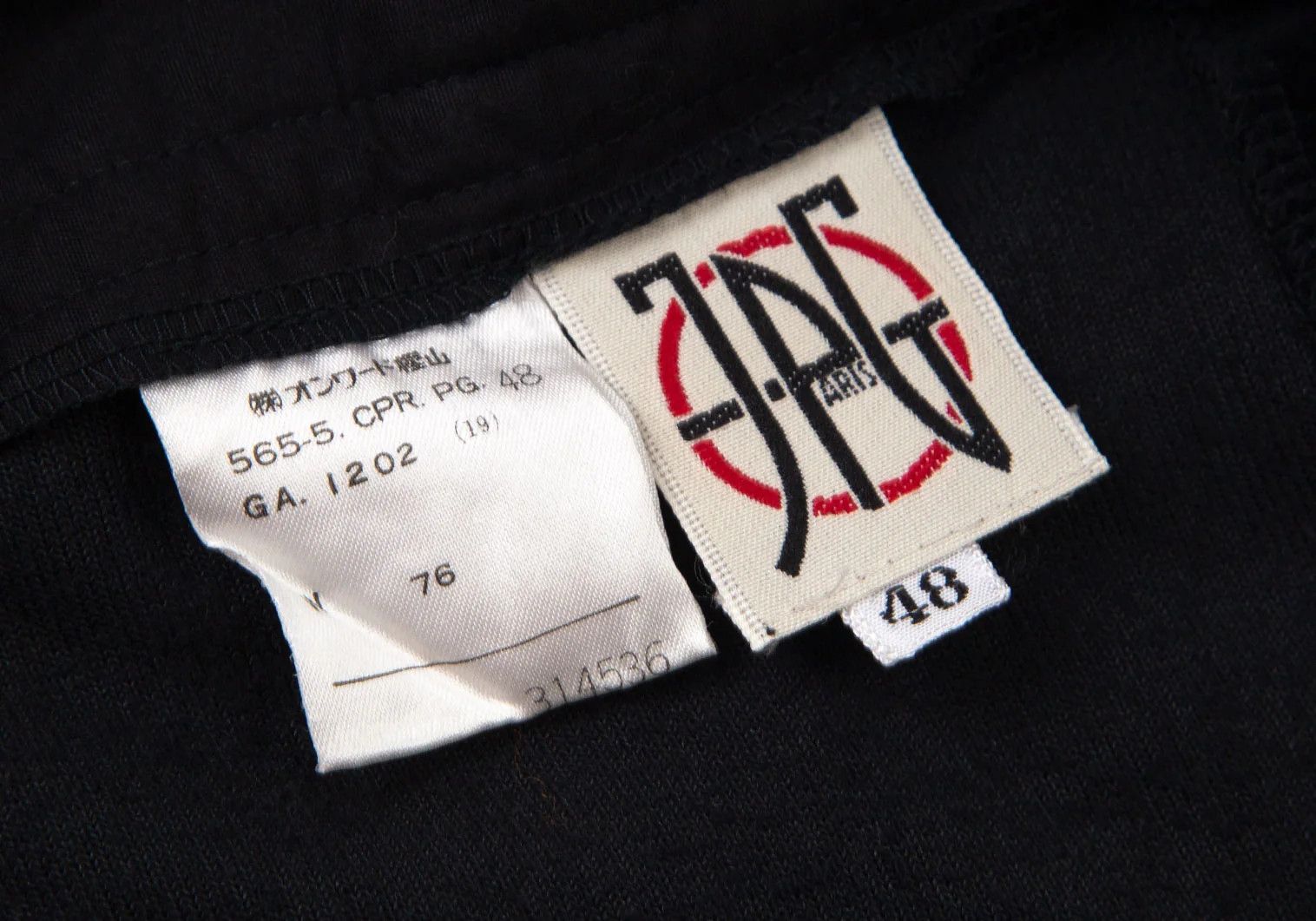 Jean Paul Gaultier Velvet Pile Side-Opening Pants in Black, Size 48 Size US 32 / EU 48 - 10 Thumbnail