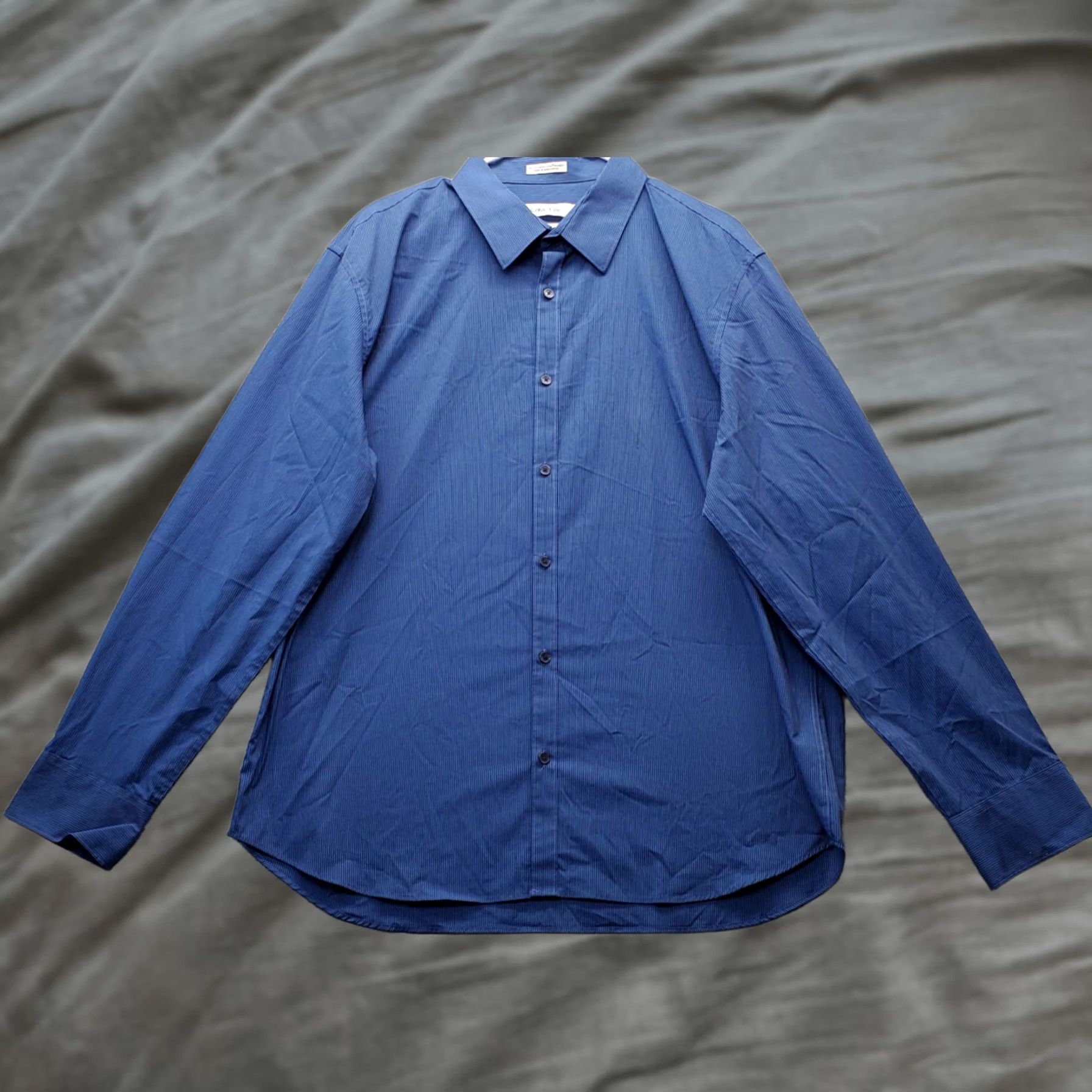 Calvin Klein Calvin Klein Shirt Mens XL Multi Striped Non Iron Long Sleeve Button Down Shirt Size US XL / EU 56 / 4 - 1 Thumbnail