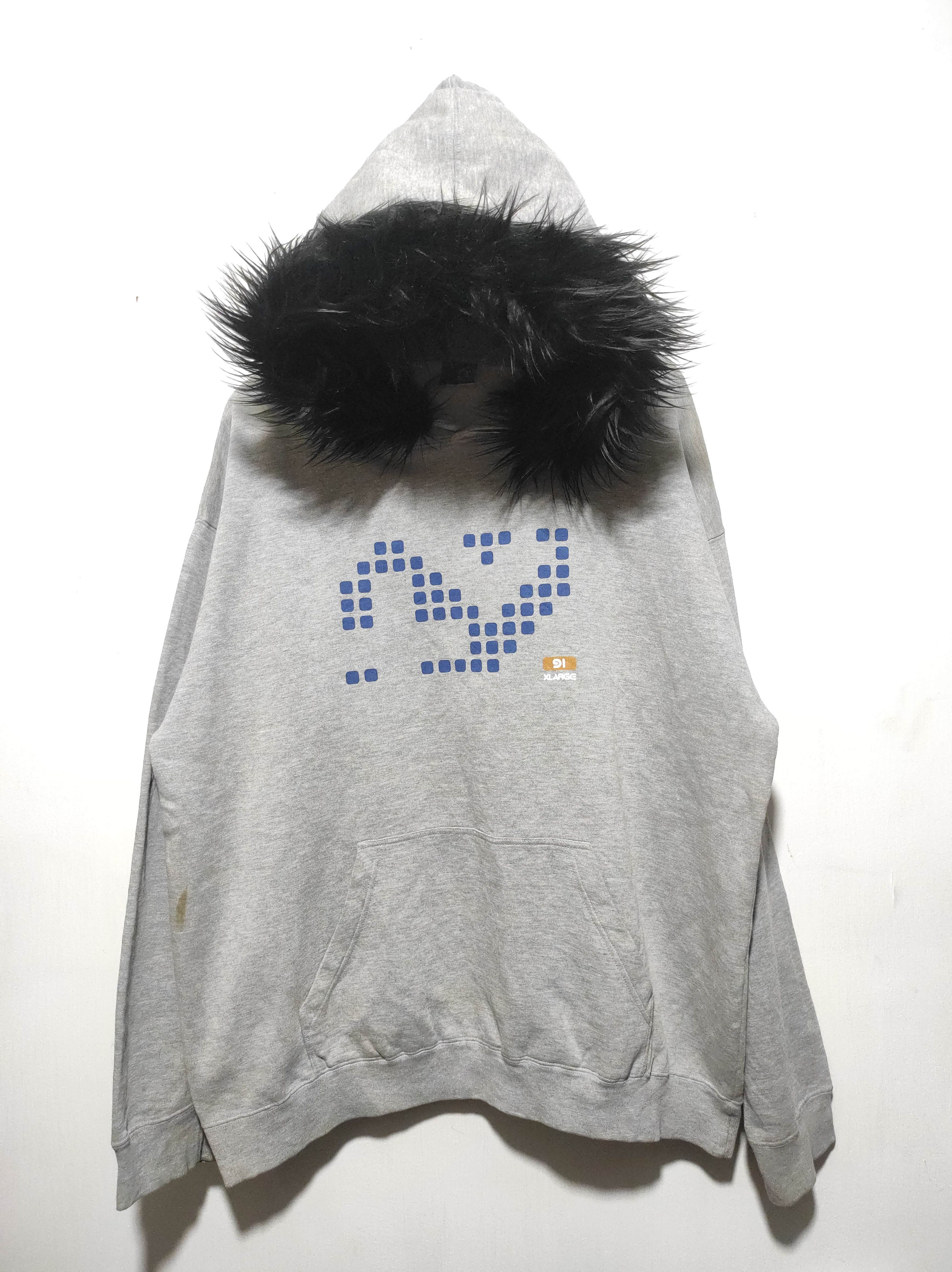 Xlarge Vintage XLARGE Fur Hoodie made in Rusia Size US XL / EU 56 / 4 - 2 Thumbnail