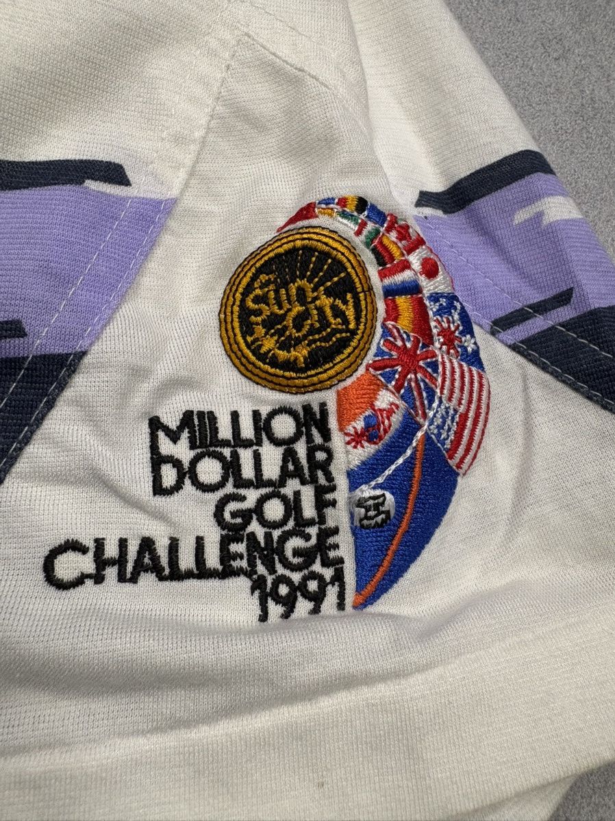 Vintage Vintage 1991 Million Dollar Golf Challenge Polo Shirt AOP Size US XL / EU 56 / 4 - 5 Thumbnail