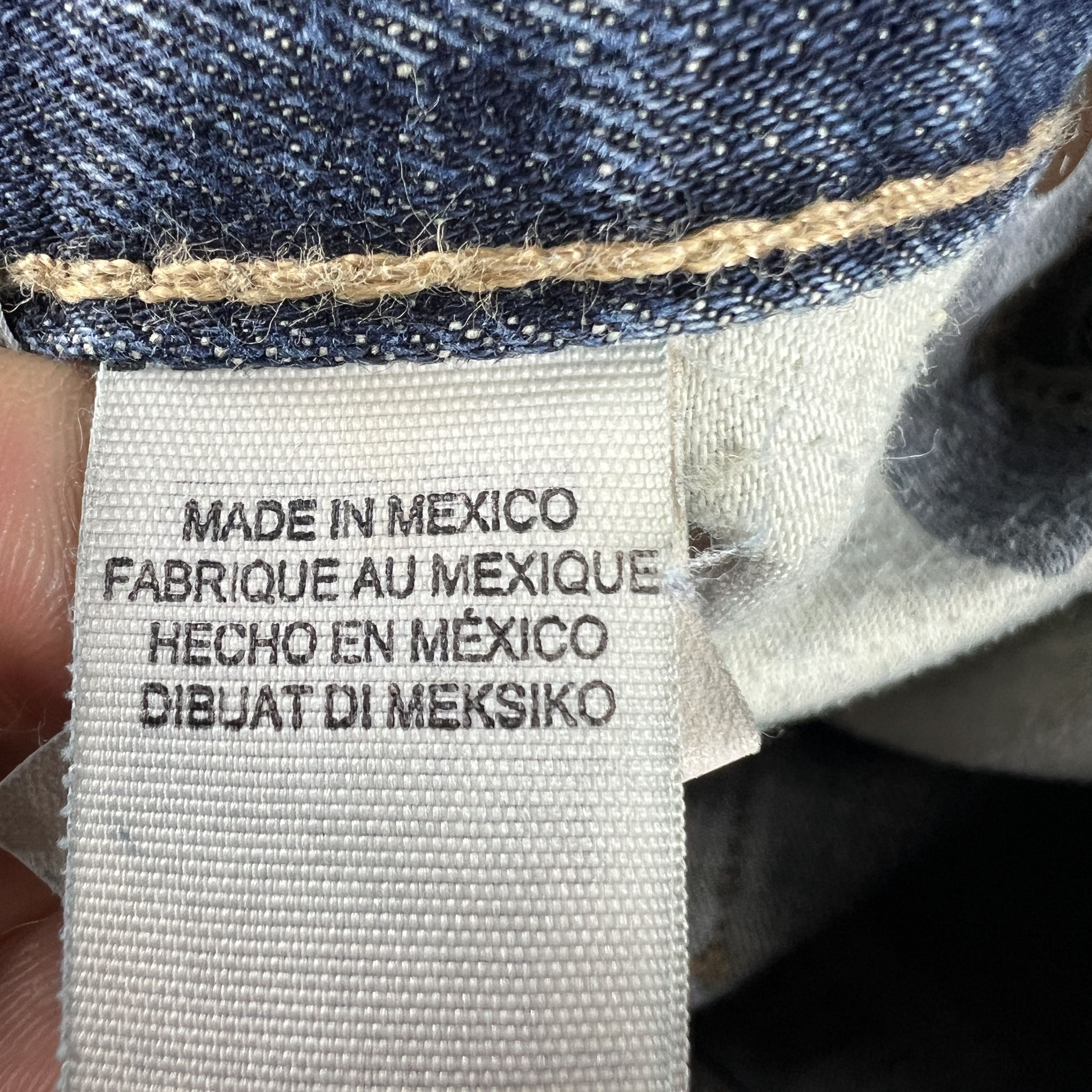 Lucky Brand Lucky Brand Jeans 221 Straight Blue Faded Distressed Denim Size US 33 - 11 Thumbnail