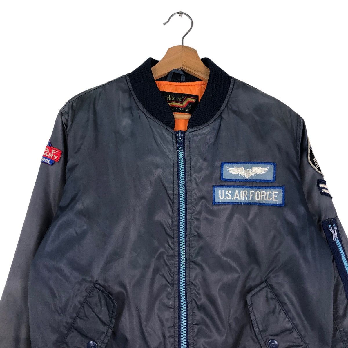 Japanese Brand 🔥Riot Riot Vintage Bomber Jacket Military Us Air Force Team Size US M / EU 48-50 / 2 - 3 Thumbnail