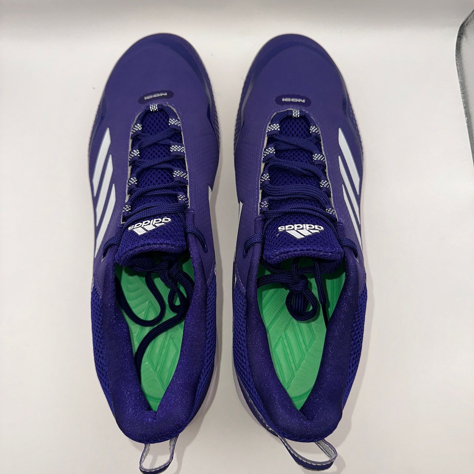 Adidas Adidas Icon 7 Mens 14 Metal Baseball Cleats Purple S23854 Size US 14 / EU 47 - 6 Thumbnail