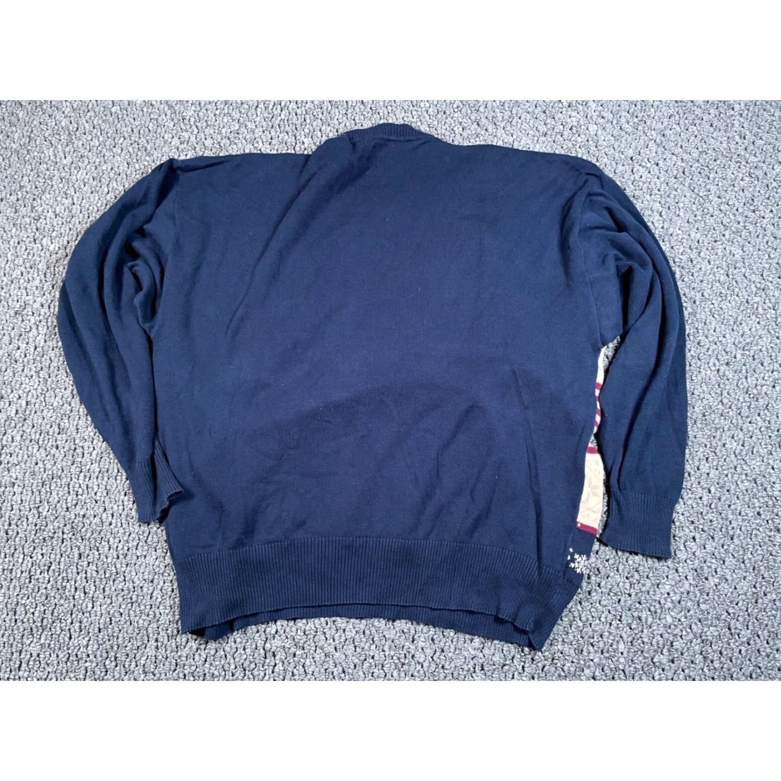 Bugle Boy VINTAGE Bugle Boy Sweater Men XL Blue American Flag Snowflake Pattern Lightweight Cotton Crew Neck Oversized Pullover Retro Size US XL / EU 56 / 4 - 2 Thumbnail