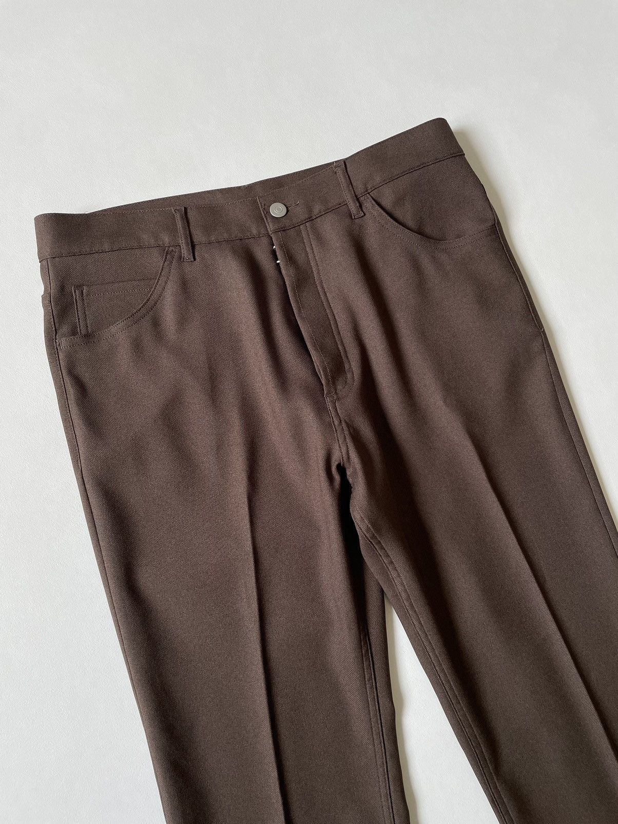 Maison Margiela A/W 18 Brown Tech Twill Trousers Size US 34 / EU 50 - 5 Thumbnail