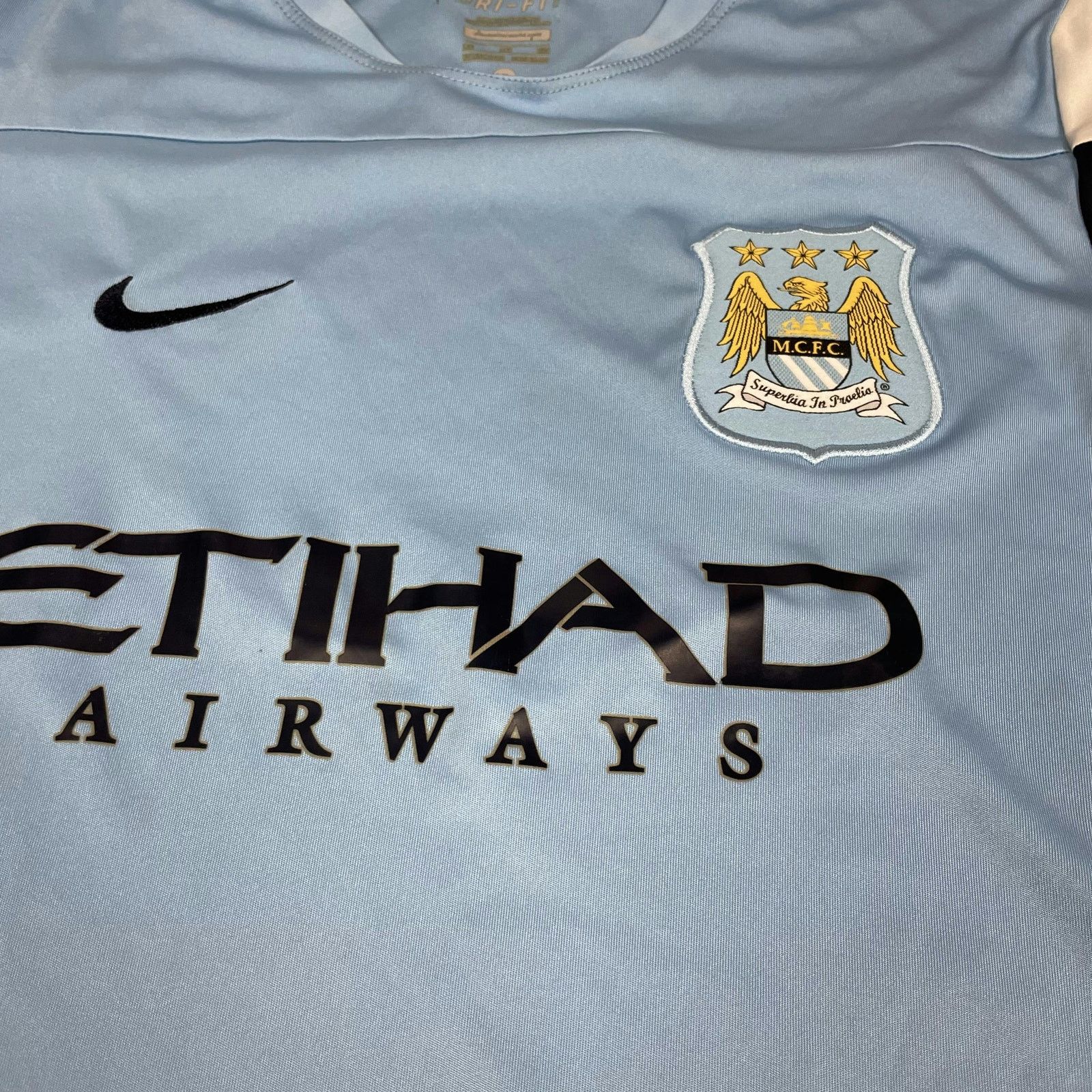 Nike Nike Blue Manchester City F.C. Short Sleeve Jersey Small Size US S / EU 44-46 / 1 - 2 Thumbnail