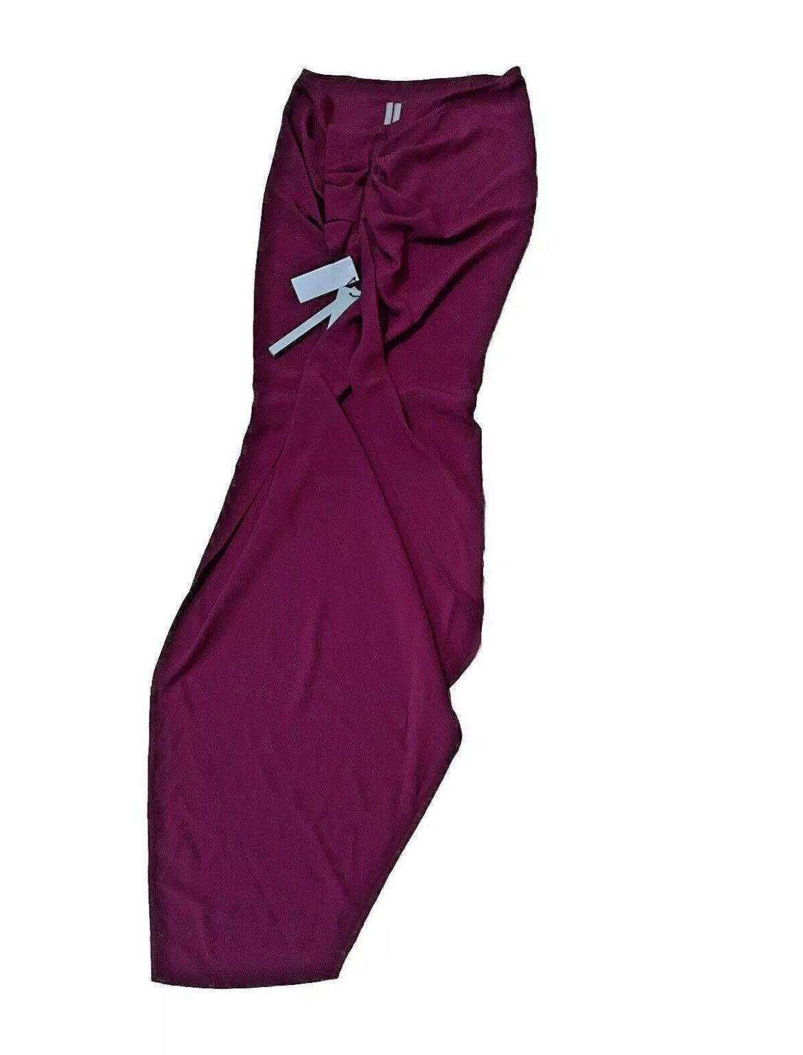 Rick Owens Rick Owens Gathered Asymmetric Crepe Maxi Skirt Size 26" / US 2 / IT 38 - 6 Thumbnail