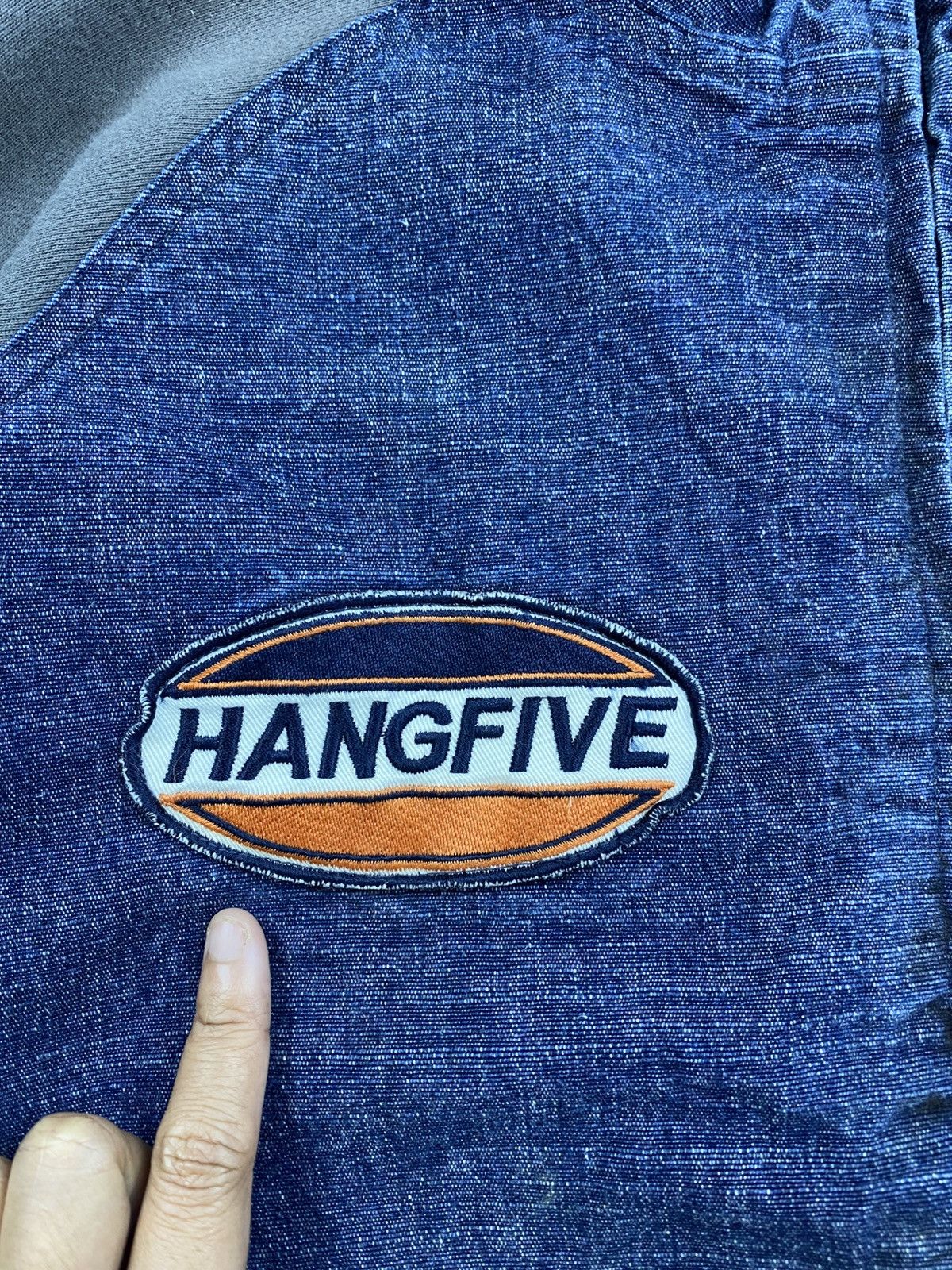 Japanese Brand × Vintage Vintage Stone Japan Brand Half Denim Patches Zipper Jacket Size US M / EU 48-50 / 2 - 8 Thumbnail