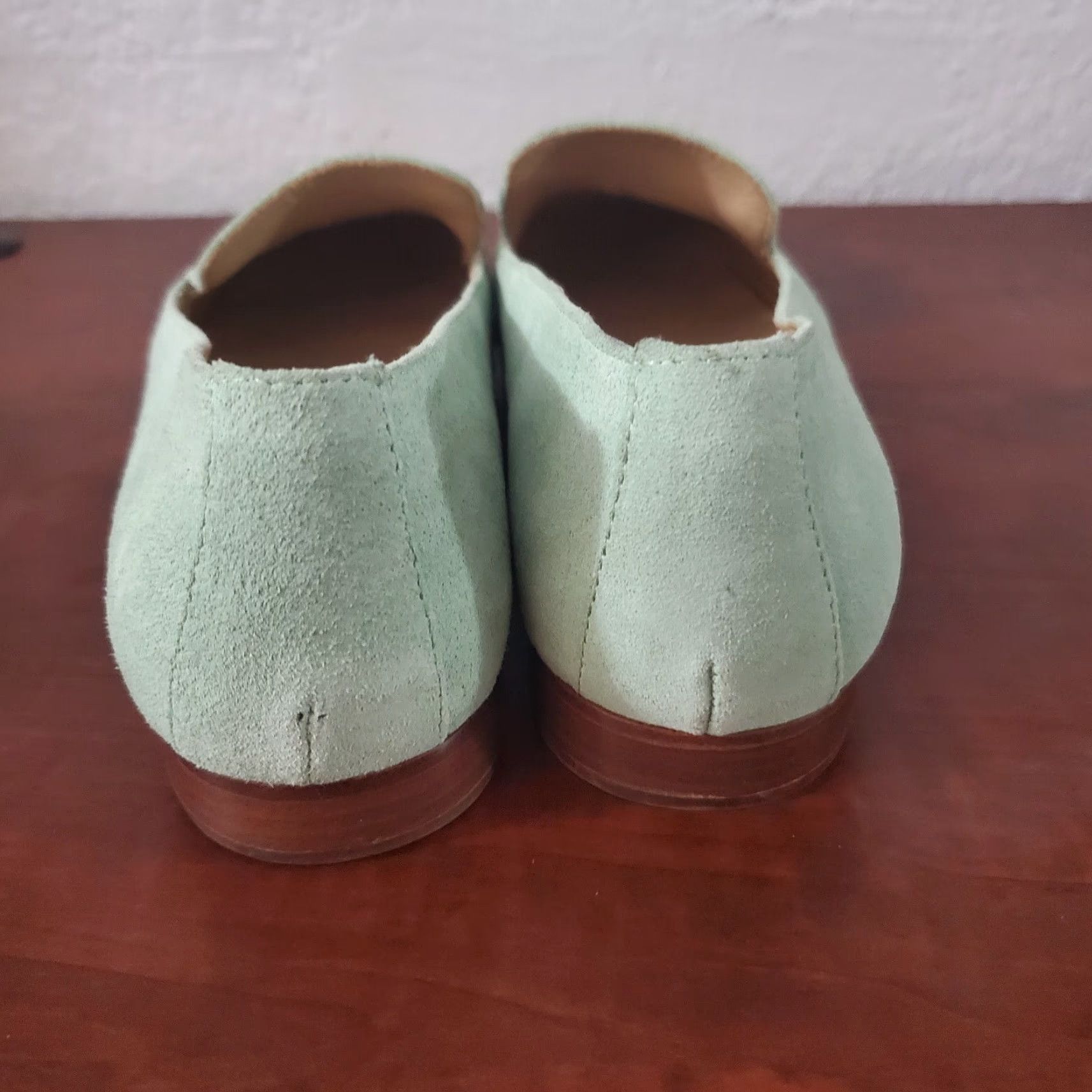 Elizabeth and James Elizabeth and James Cassi Suede Loafers Womens 7B Mint Green Slip On Flats Size US 7 / IT 37 - 7 Thumbnail