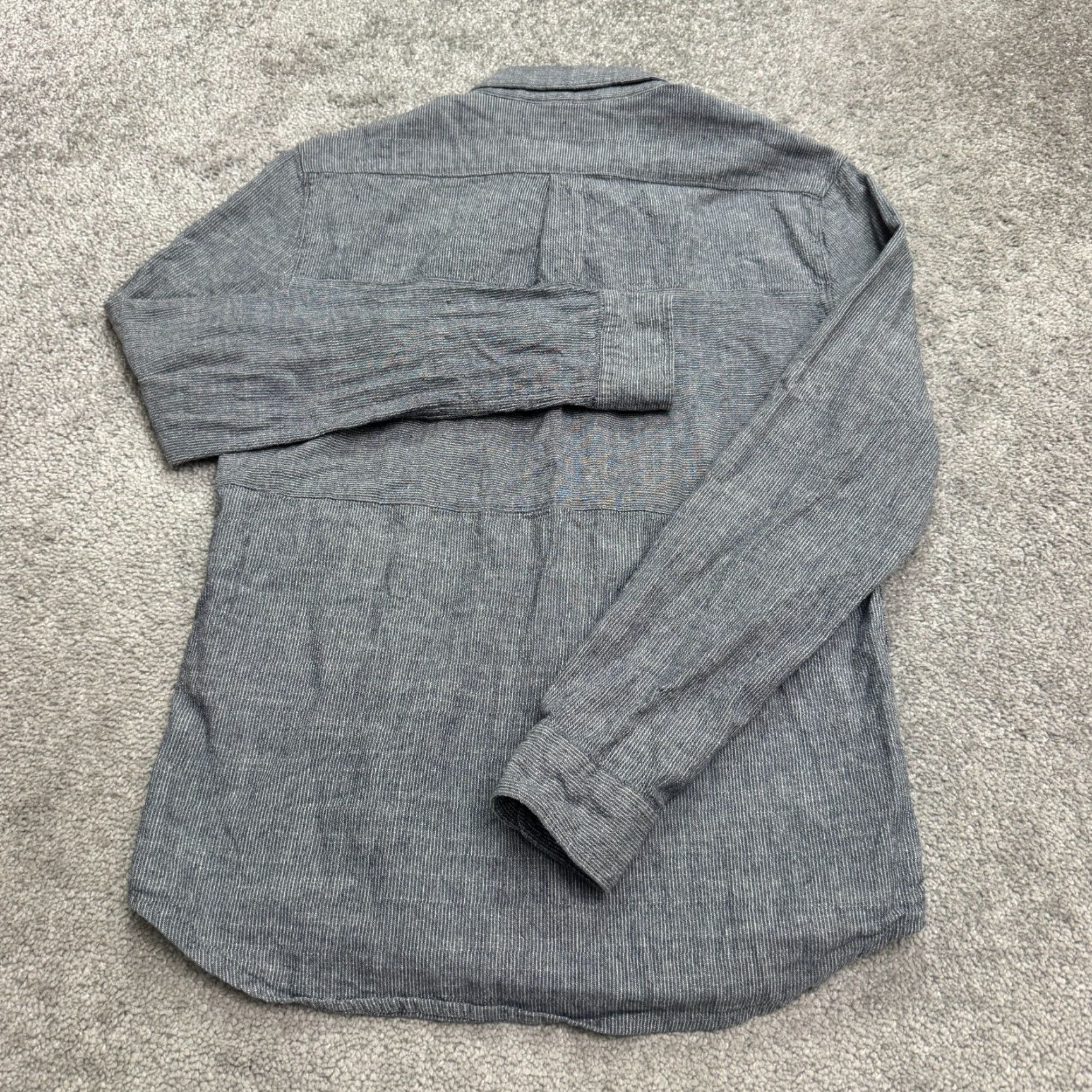 Roark Roark Revival Button-Up Shirt Mens Small Gray Striped Cotton Casual Outdoor Preppy Size US S / EU 44-46 / 1 - 2 Thumbnail