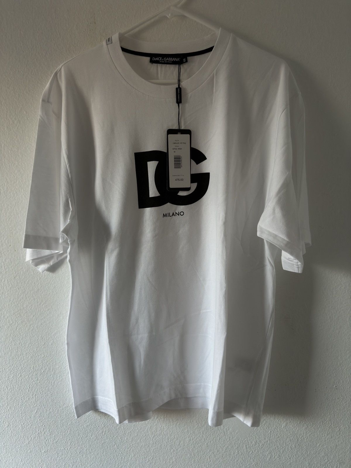 image of Dolce Gabbana Dolce & Gabanna T-Shirt in White, Men's (Size Small)