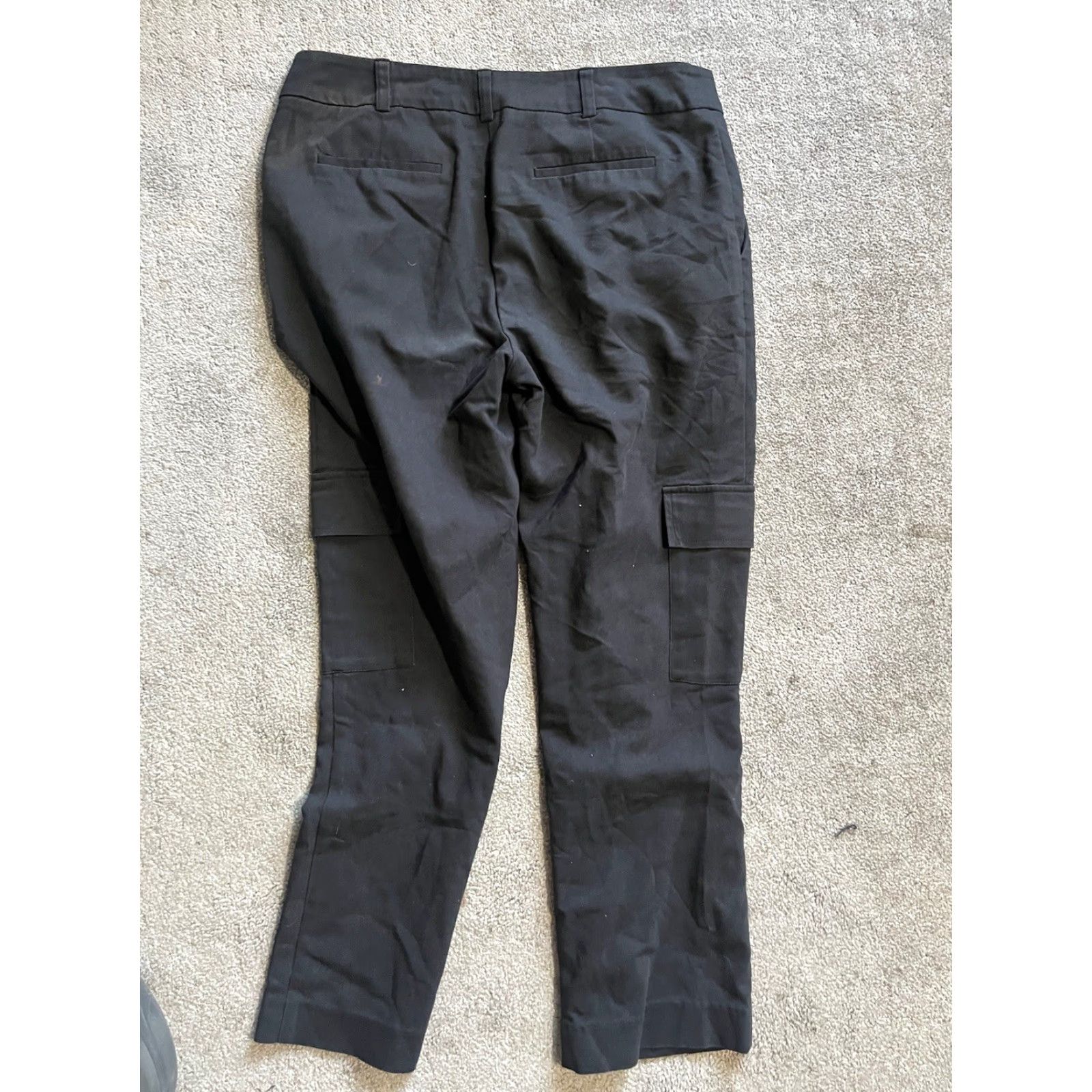 Calvin Klein Calvin Klein Black Cargo Pants Casual Cotton Straight Leg Size 4 Womens Size 27" / US 4 / IT 40 - 3 Thumbnail