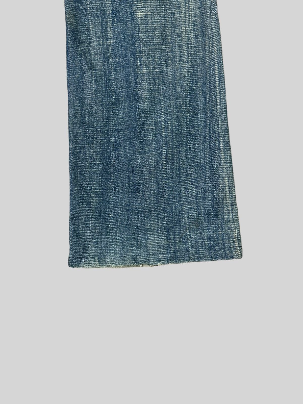 Japanese Brand × Vintage Flared Diesel Industry Thrashed Distressed Denim Size US 31 - 13 Thumbnail