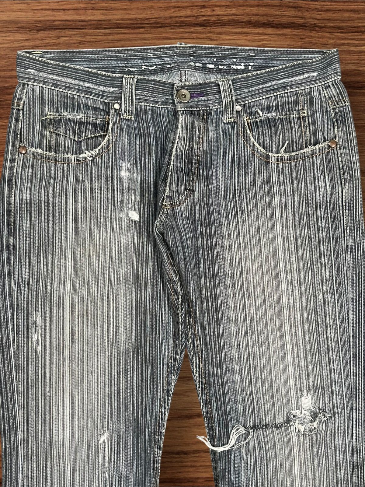 If Six Was Nine ⚡️Flare⚡️Vintage Japanese Brand Ikka Button Fly Flare Jeans Size US 34 / EU 50 - 4 Thumbnail