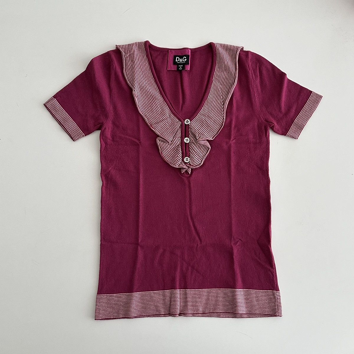 d&g pink short sleeve top