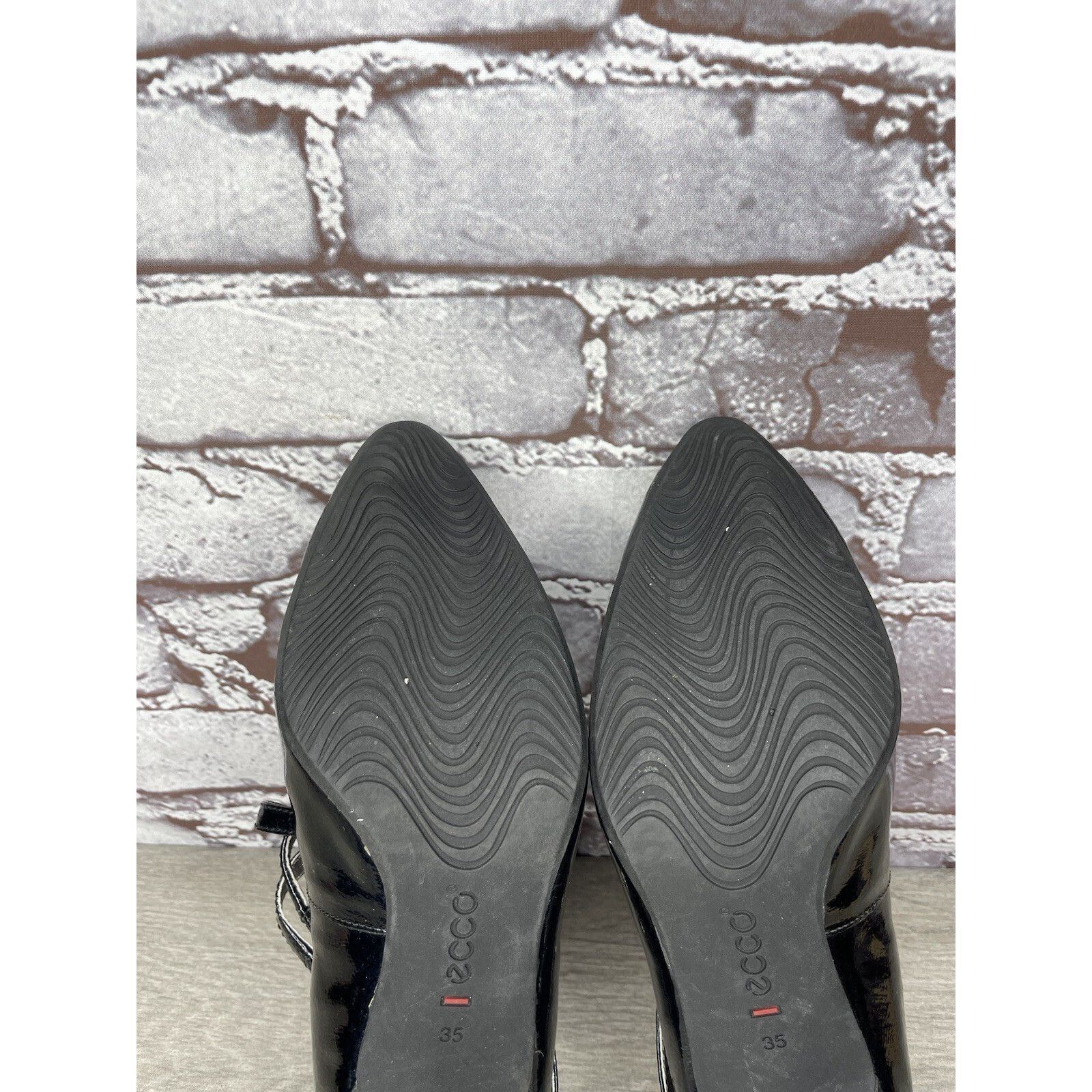 Ecco Ecco Navy Blue Patent Leather Mary Jane Strap Heels Shoes Wo Size US 5 / IT 35 - 11 Thumbnail