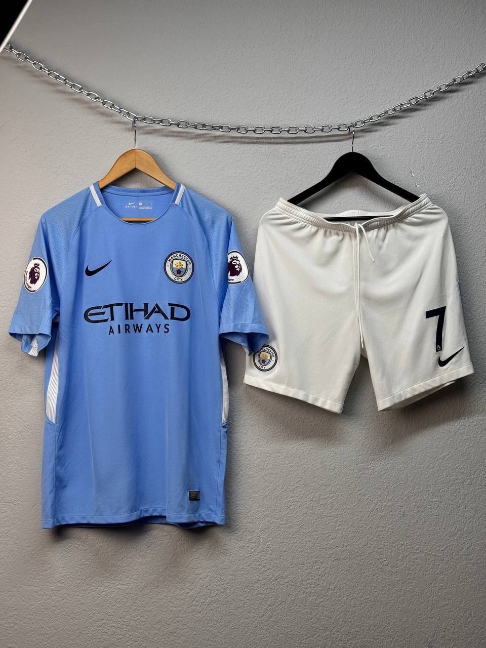 Vintage Vintage Nike Manchester City Sterling 2017 suits blockcore Size US L / EU 52-54 / 3 - 2 Thumbnail
