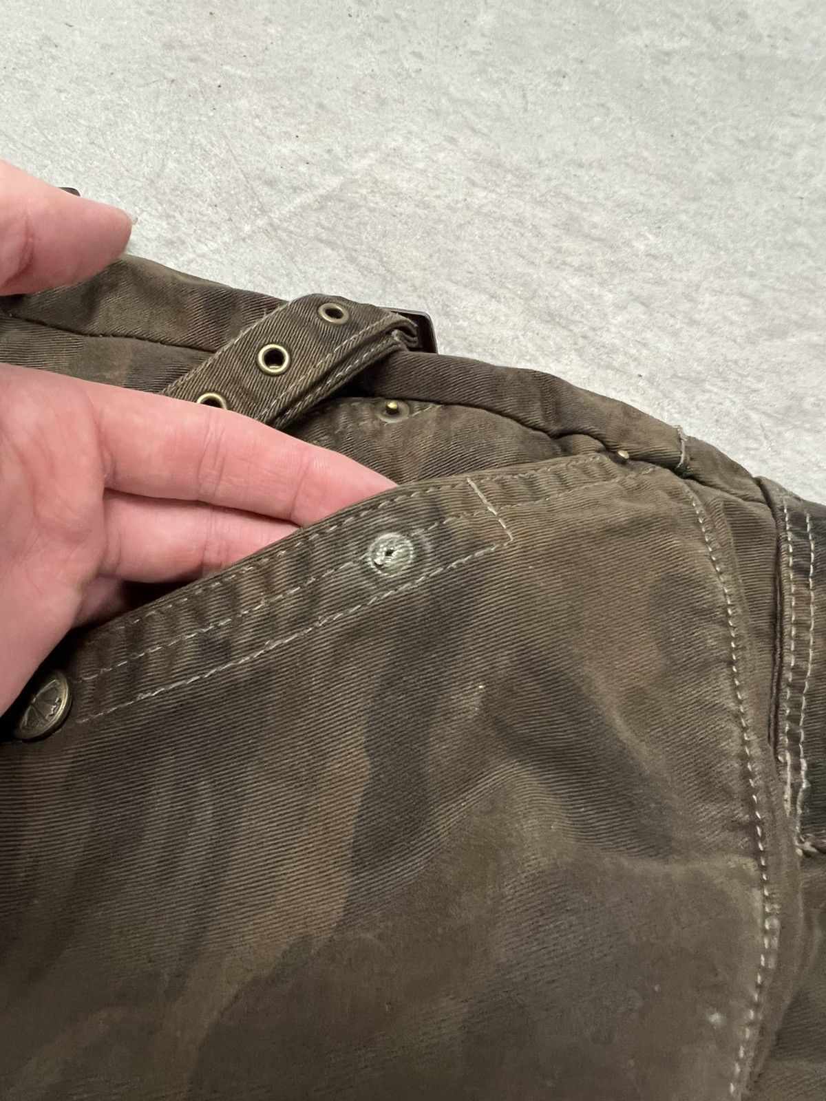 Japanese Brand Camo Cargo Bondage pants Size US 30 / EU 46 - 6 Thumbnail