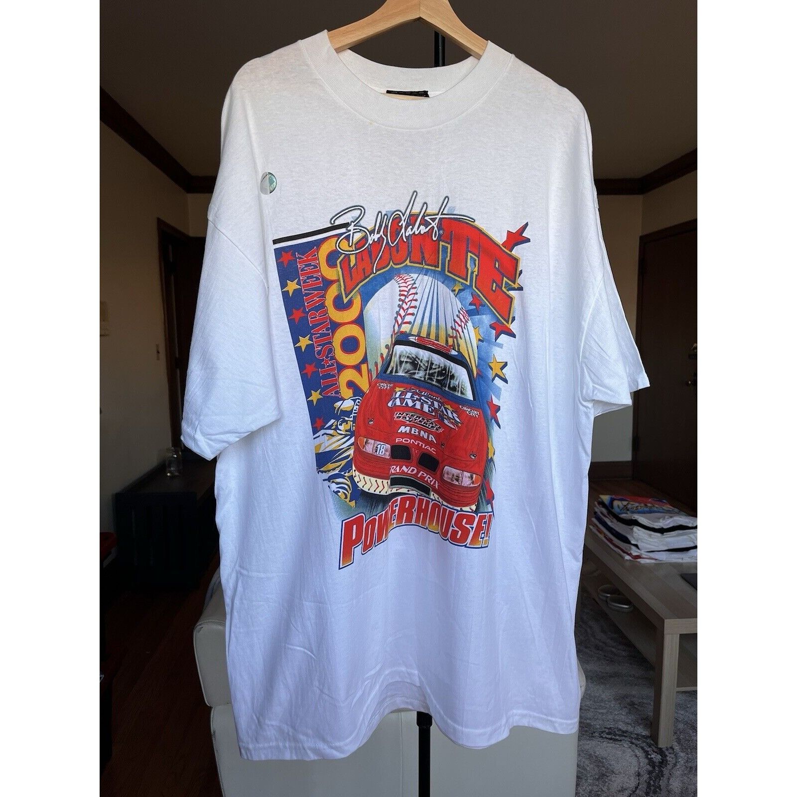 NASCAR VINTAGE NASCAR BOBBY LABONTE 18 RACING ALL STAR WEEK T SHIRT Size US XL / EU 56 / 4 - 1 Thumbnail